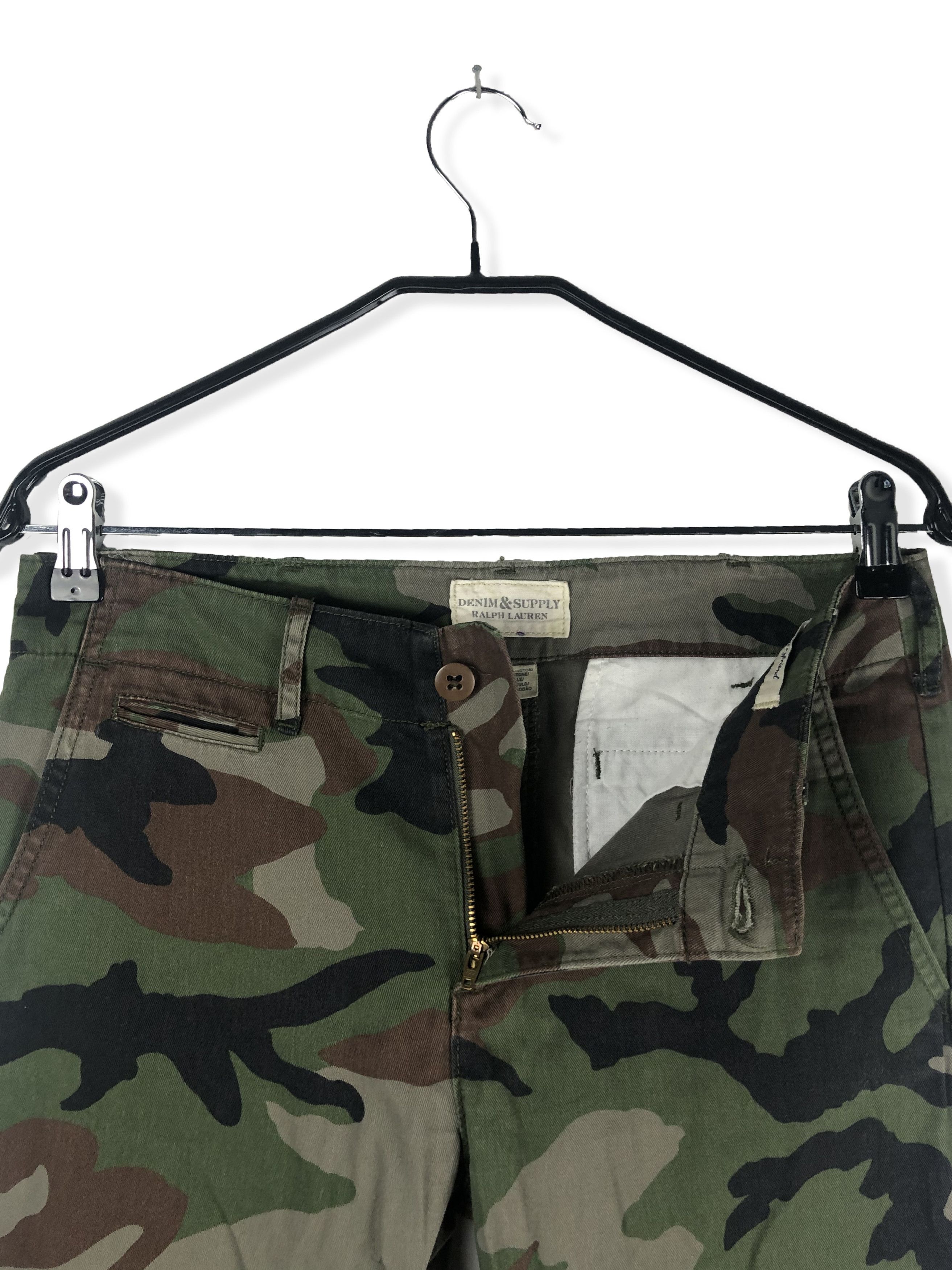 Jean Vintage RALPH LAUREN DENIM CO Camo Pants M181 Size 29" - 5 Thumbnail