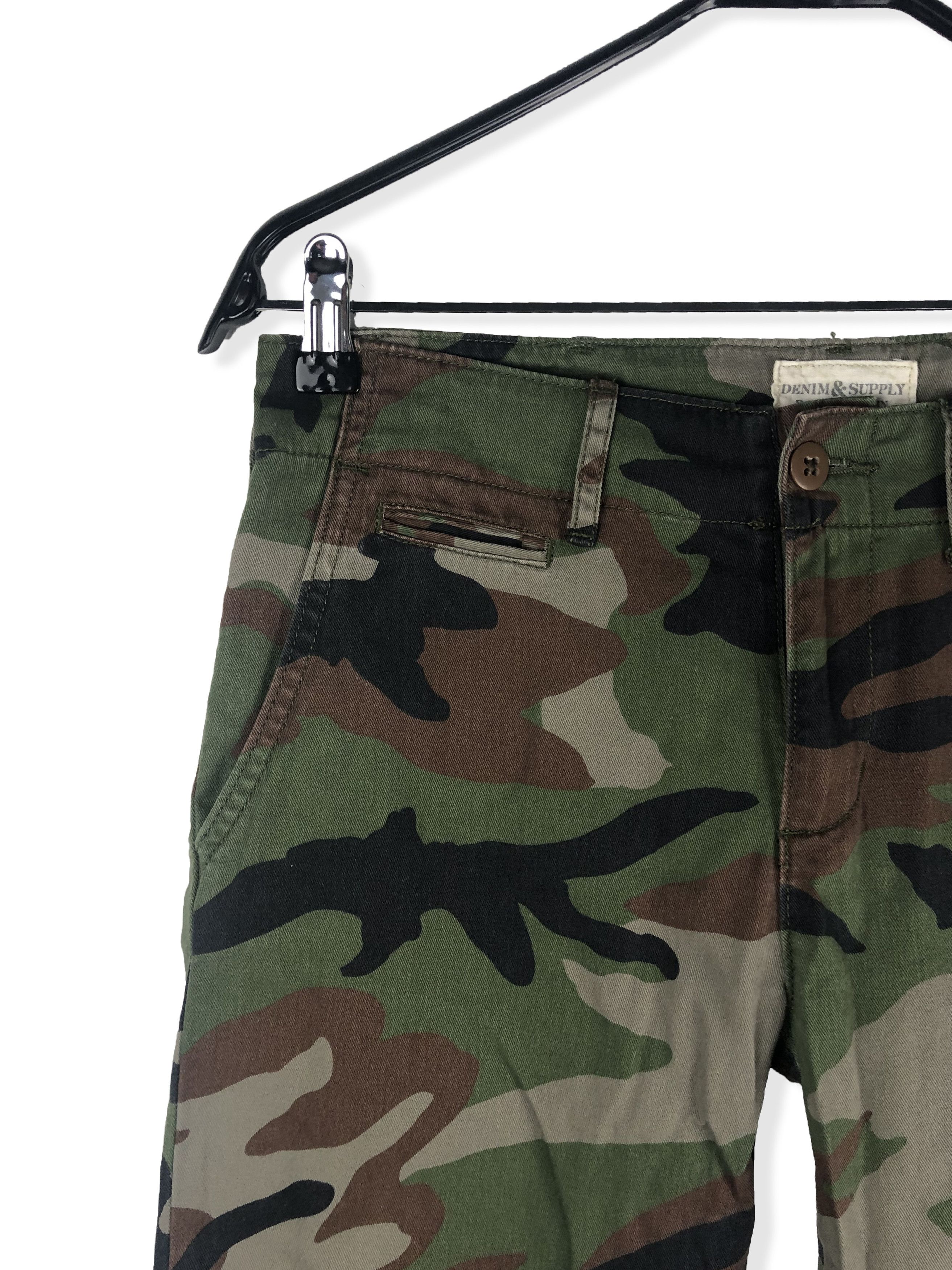 Jean Vintage RALPH LAUREN DENIM CO Camo Pants M181 Size 29" - 4 Thumbnail