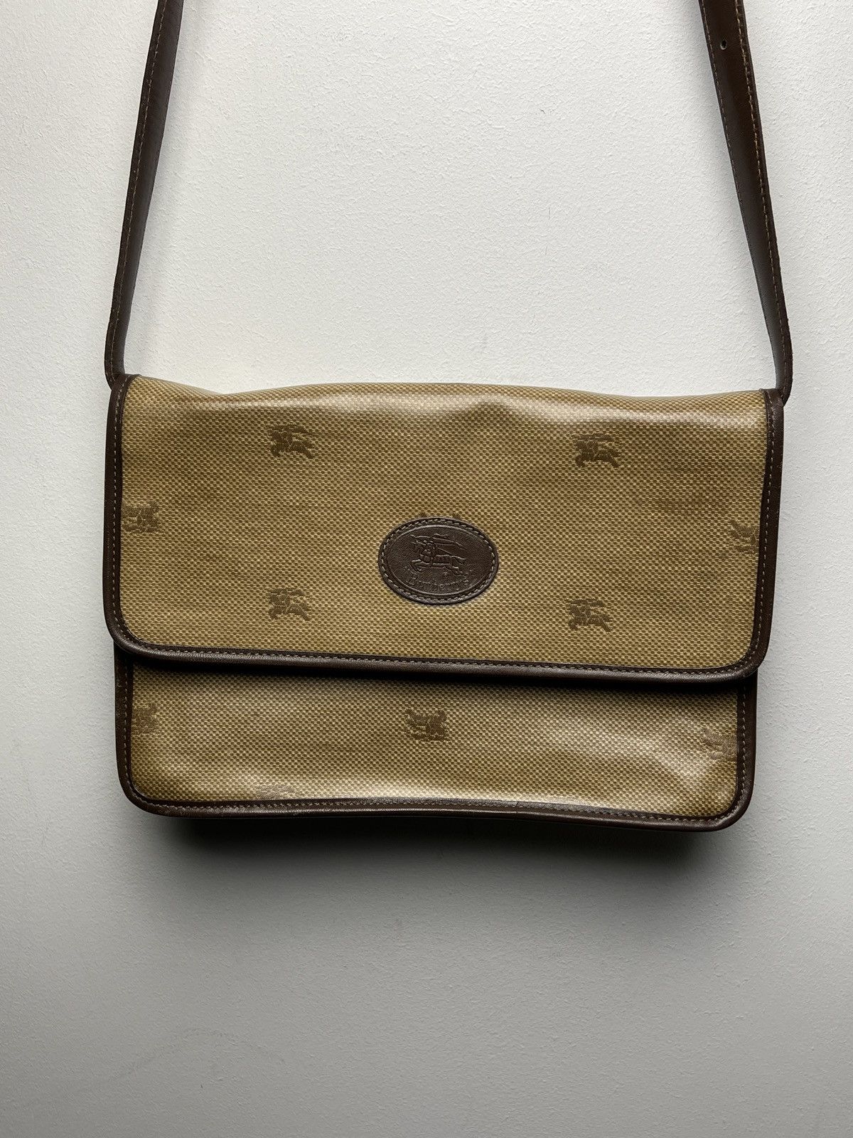 image of Archival Clothing x Burberry Shoulder Bag in Khaki, Men's