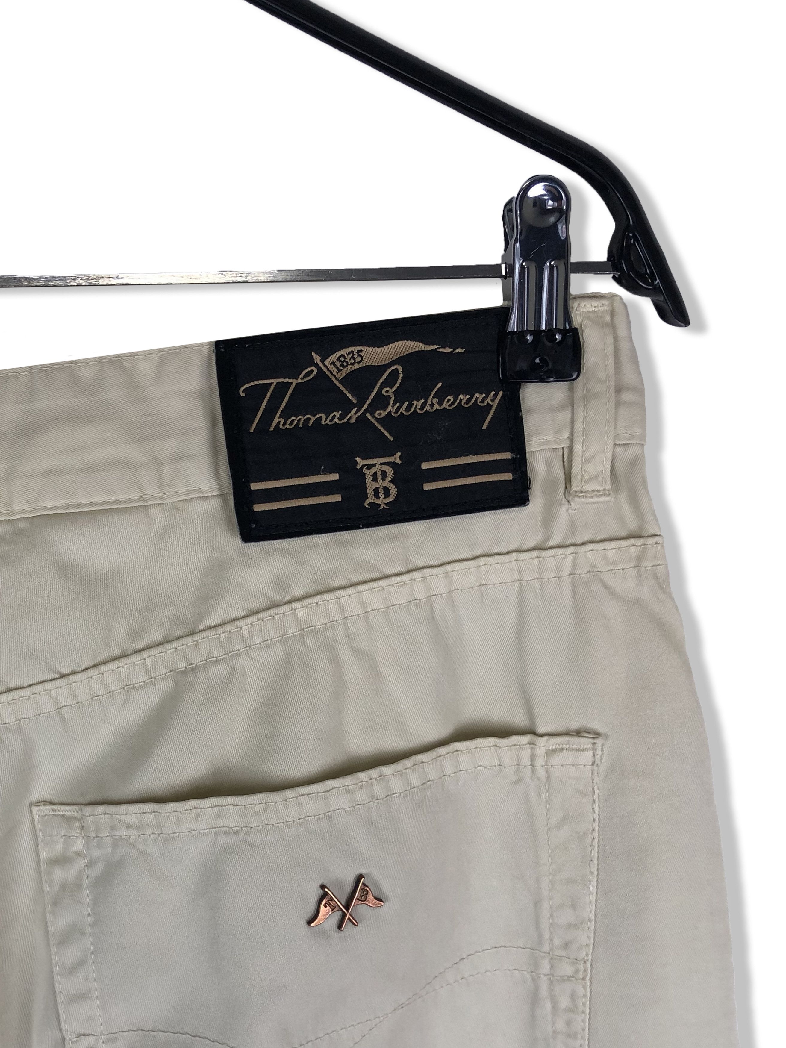 Burberry 90s Vintage THOMAS BURBERRY Beige Pants M145 Size US 32 / EU 48 - 15 Thumbnail