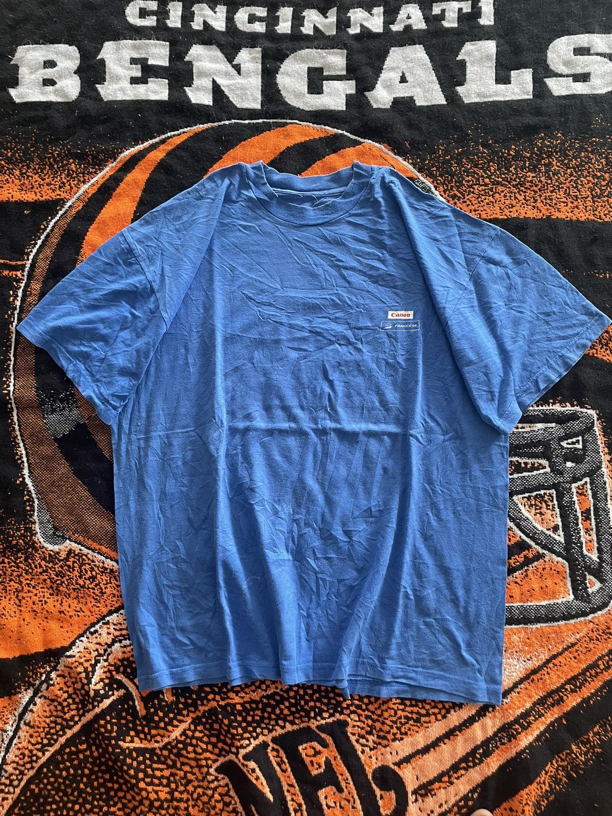 Canon Vintage FIFA World Cup France 98 Blue T-shirt By Canon Size US L / EU 52-54 / 3 - 2 Thumbnail