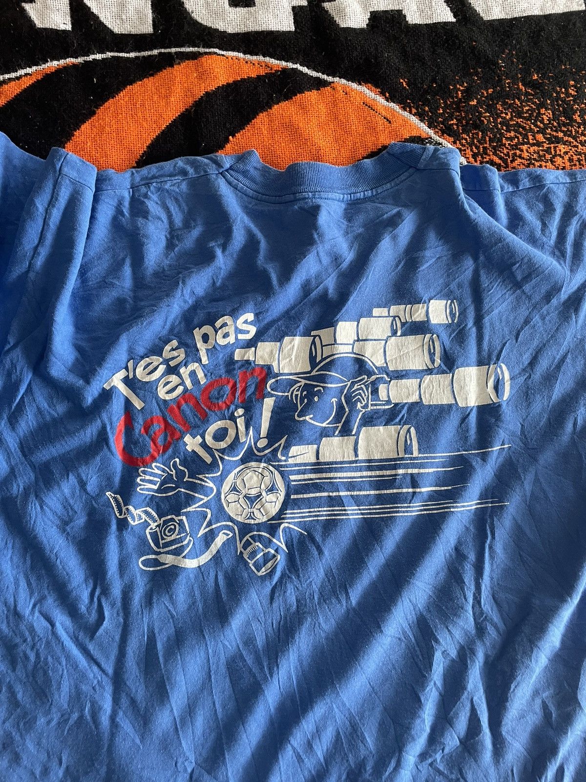 Canon Vintage FIFA World Cup France 98 Blue T-shirt By Canon Size US L / EU 52-54 / 3 - 5 Thumbnail