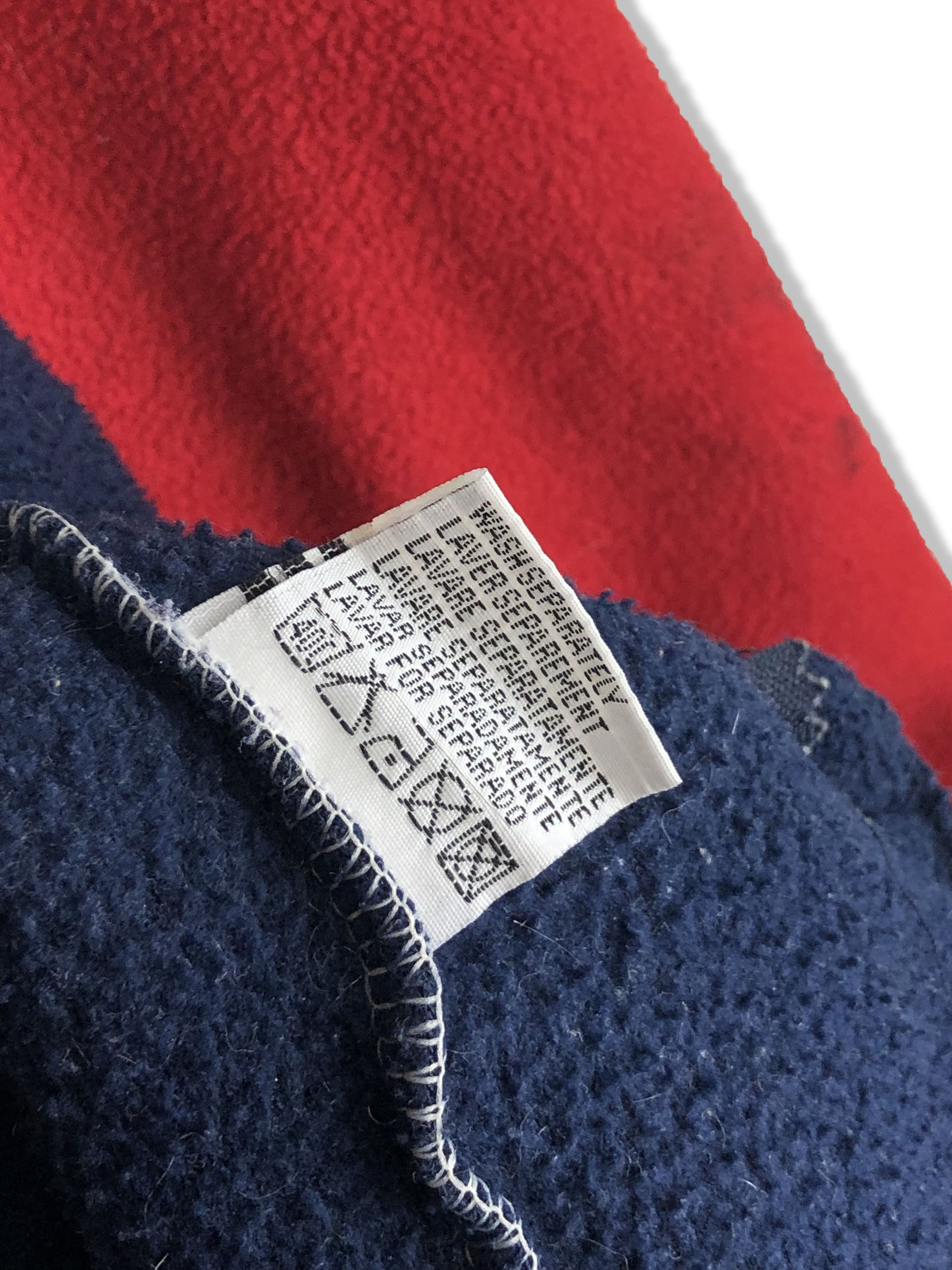 Tommy Hilfiger 90s Vintage TOMMY HILFIGER Red White Blue Fleece M158 Size US XXL / EU 58 / 5 - 10 Thumbnail