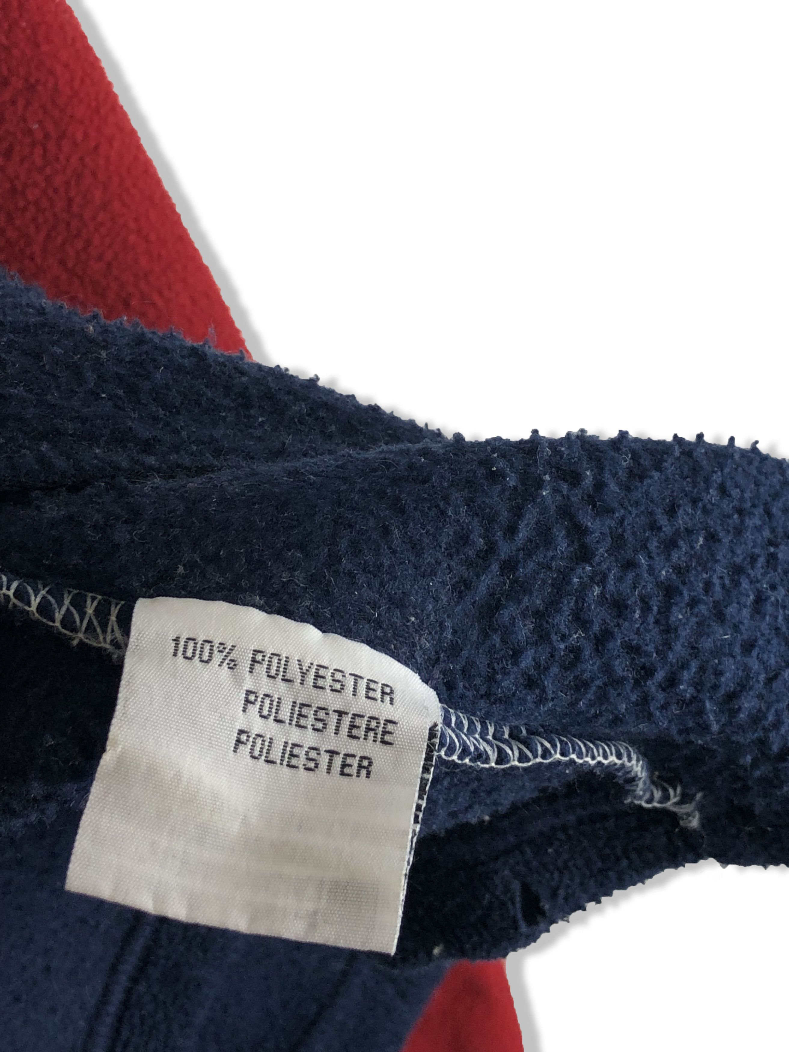 Tommy Hilfiger 90s Vintage TOMMY HILFIGER Red White Blue Fleece M158 Size US XXL / EU 58 / 5 - 9 Thumbnail