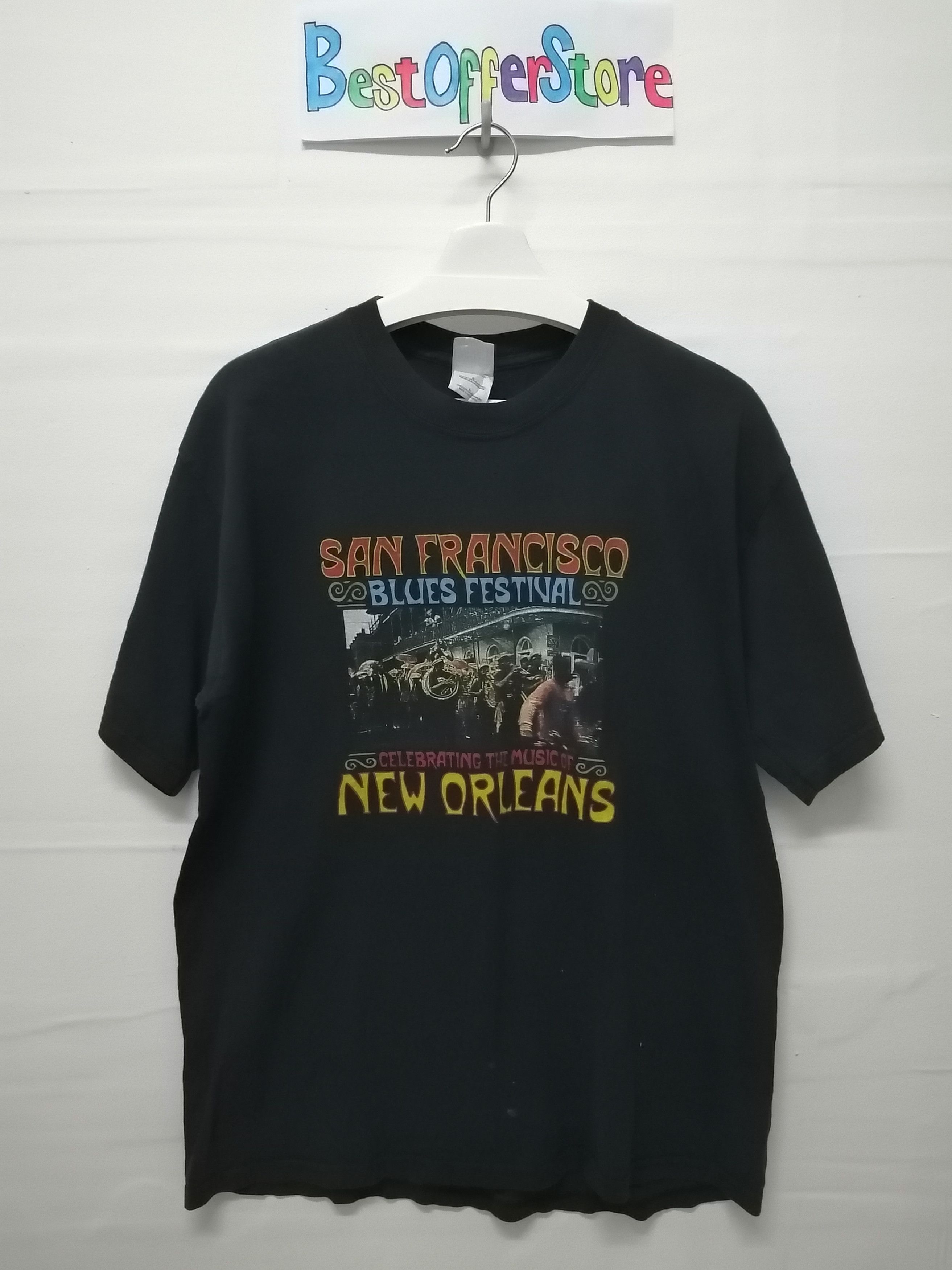Band Tees Vintage San Francisco BLUES Festival Tshirt Size US L / EU 52-54 / 3 - 5 Thumbnail