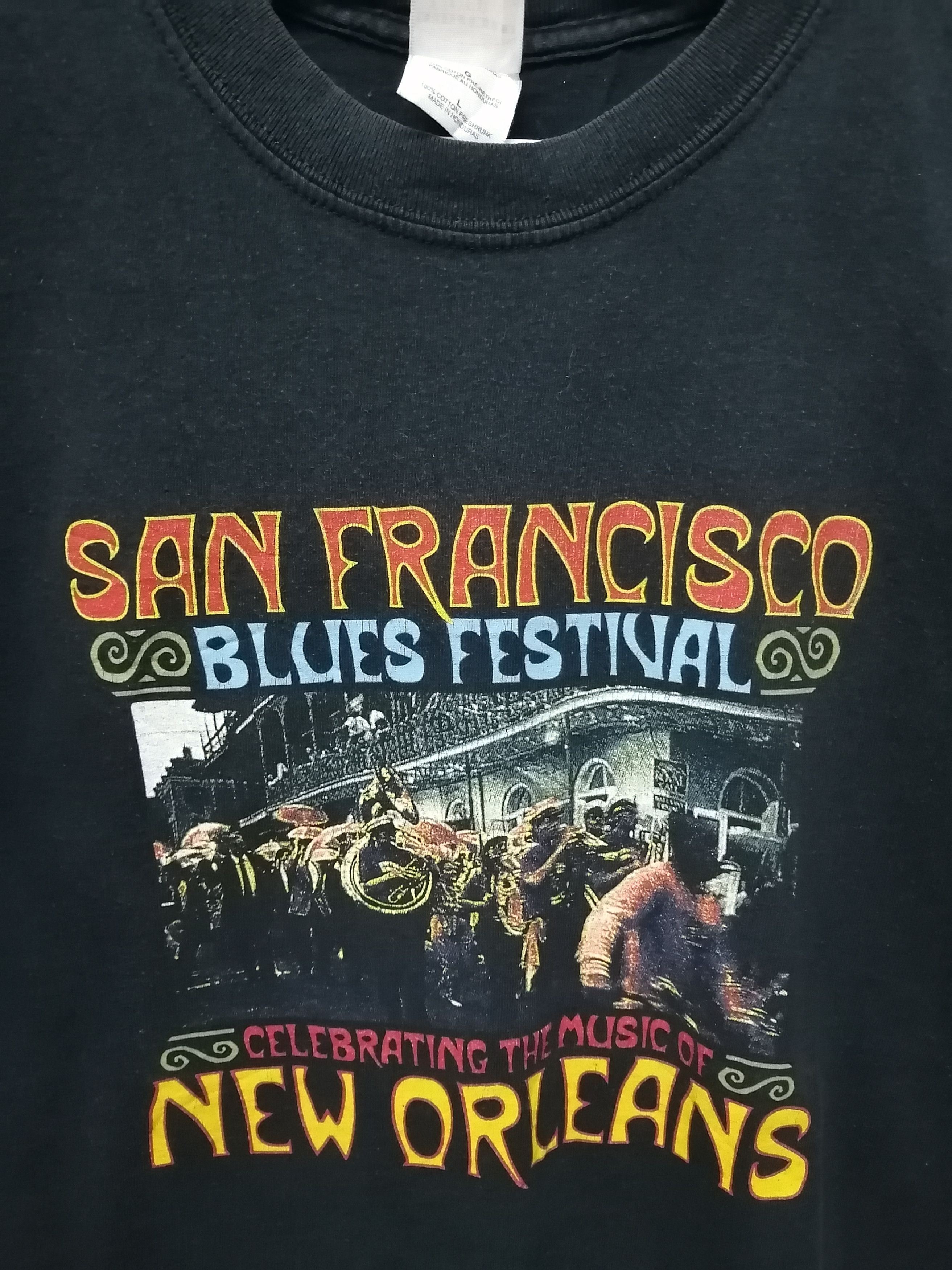 Band Tees Vintage San Francisco BLUES Festival Tshirt Size US L / EU 52-54 / 3 - 4 Thumbnail
