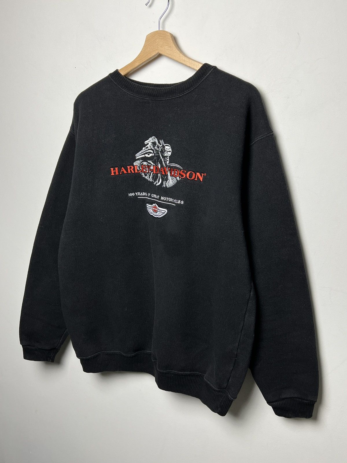 Harley Davidson harley davidson sweatshirt crewneck vintage thrashed Size US L / EU 52-54 / 3 - 3 Thumbnail