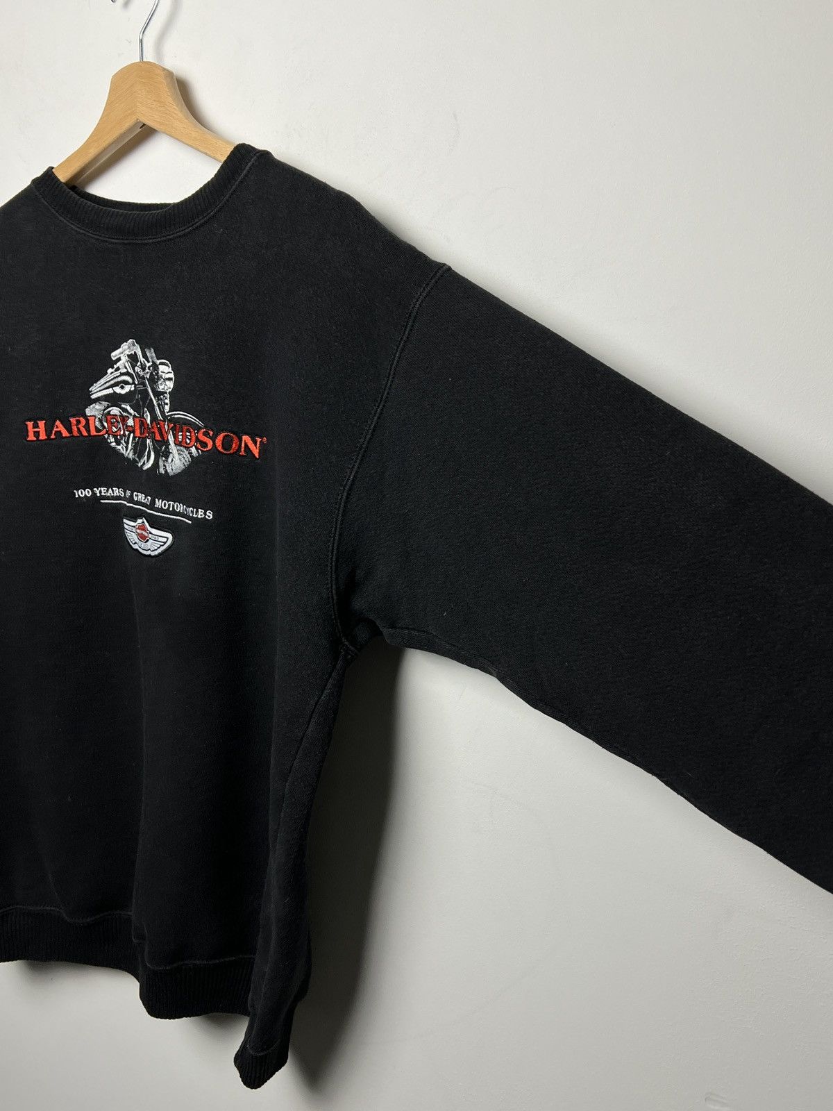 Harley Davidson harley davidson sweatshirt crewneck vintage thrashed Size US L / EU 52-54 / 3 - 8 Thumbnail