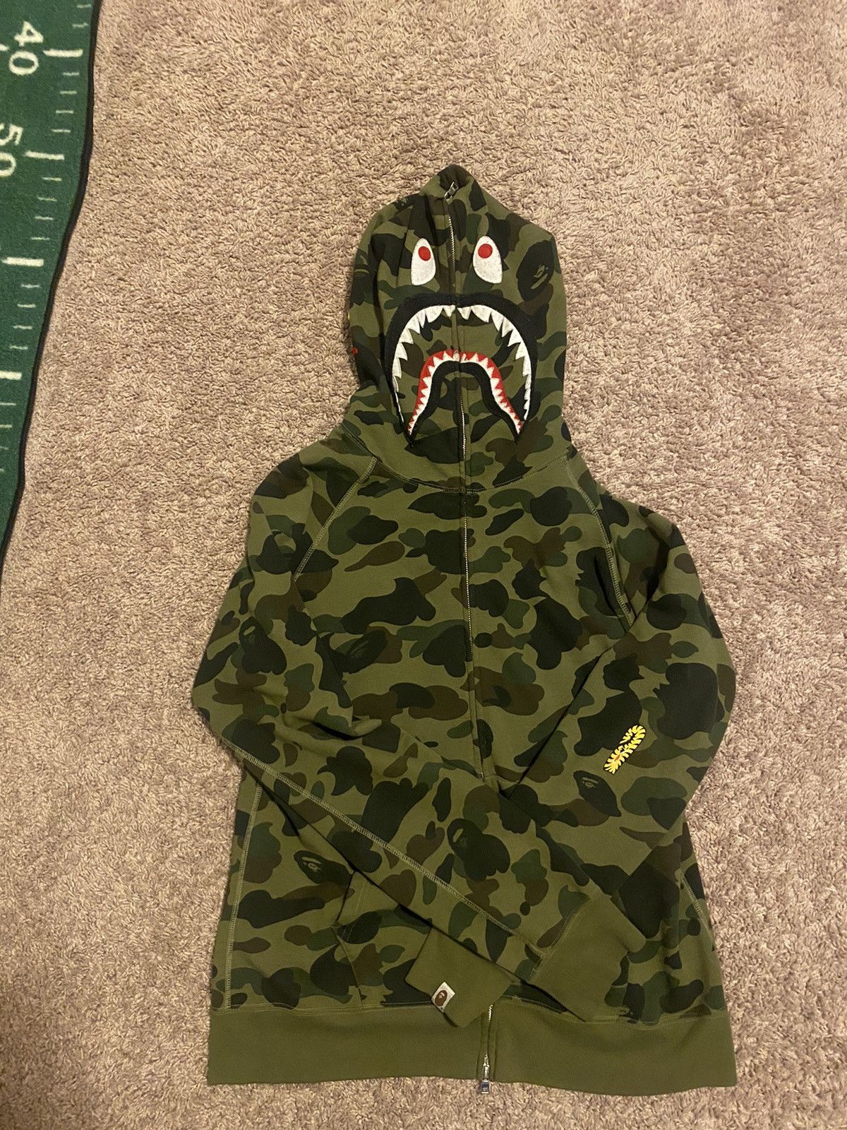 Bape 1st Camo PONR Shark Full Zip Hoodie | Grailed