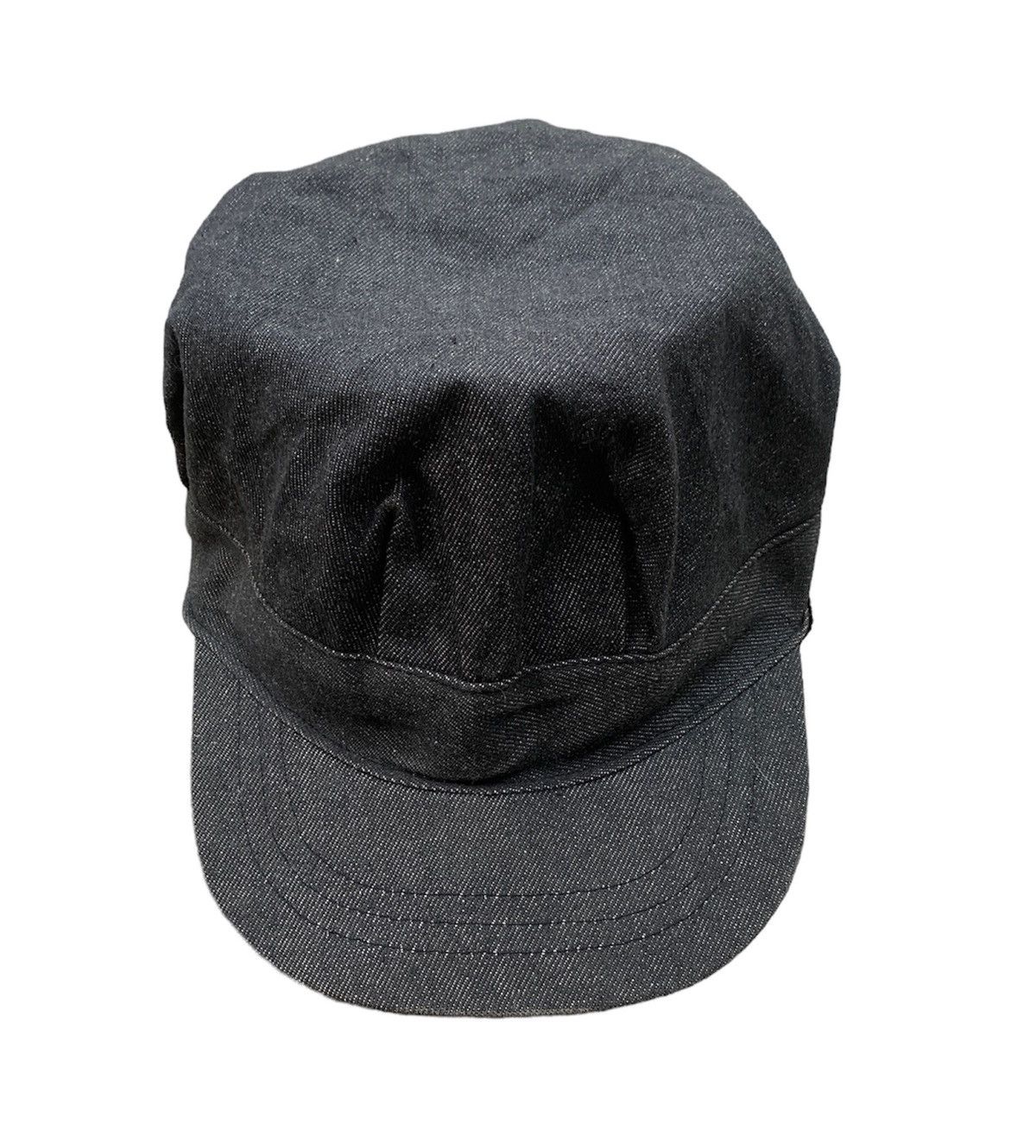 image of Beams Plus x Vintage Beams Japan Railway Workwear Denim Cap in Black, Men's