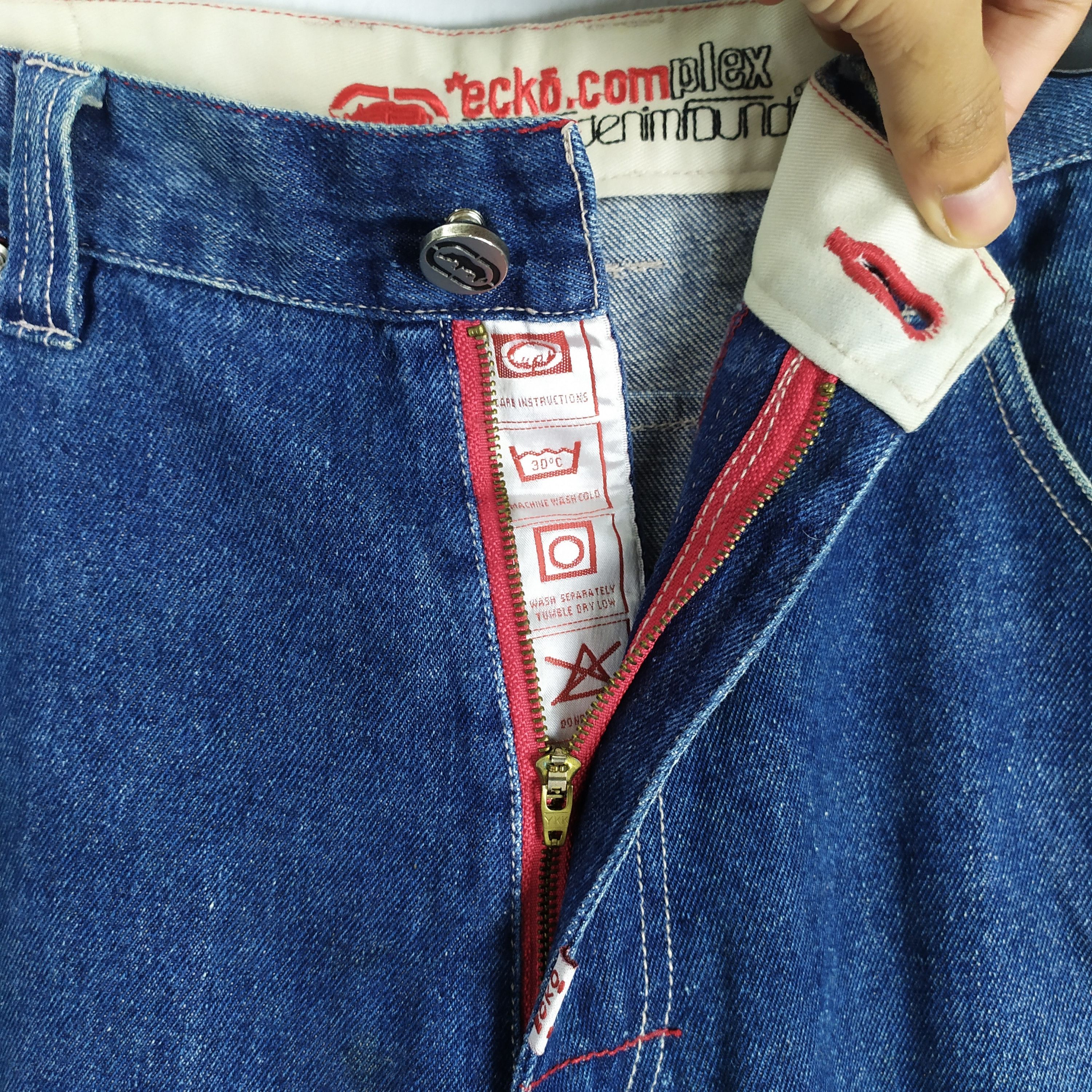 Ecko Unltd. Ecko.com Faded DISTRESSED Denim Jeans cargo pants Size US 34 / EU 50 - 15 Thumbnail