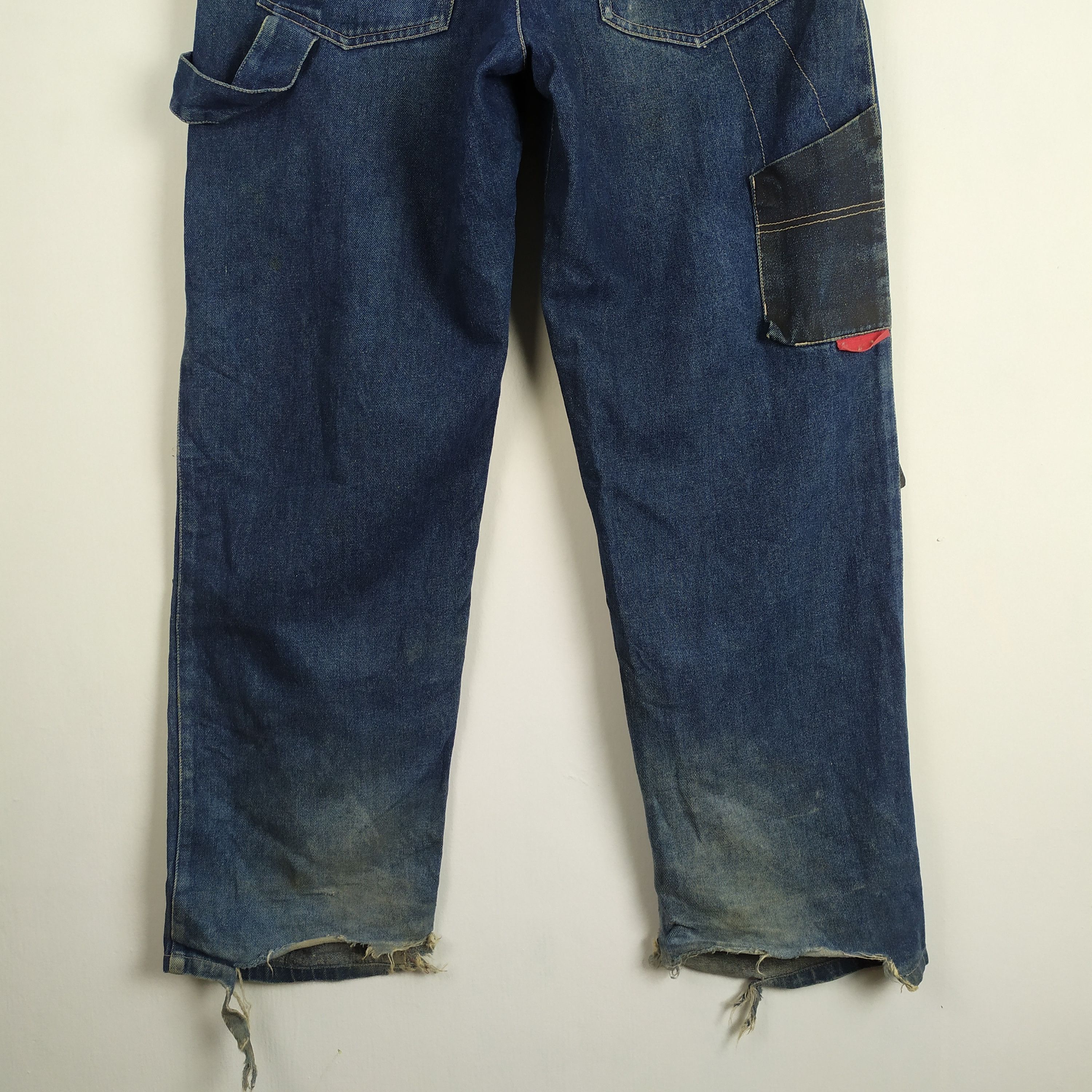 Ecko Unltd. Ecko.com Faded DISTRESSED Denim Jeans cargo pants Size US 34 / EU 50 - 3 Thumbnail