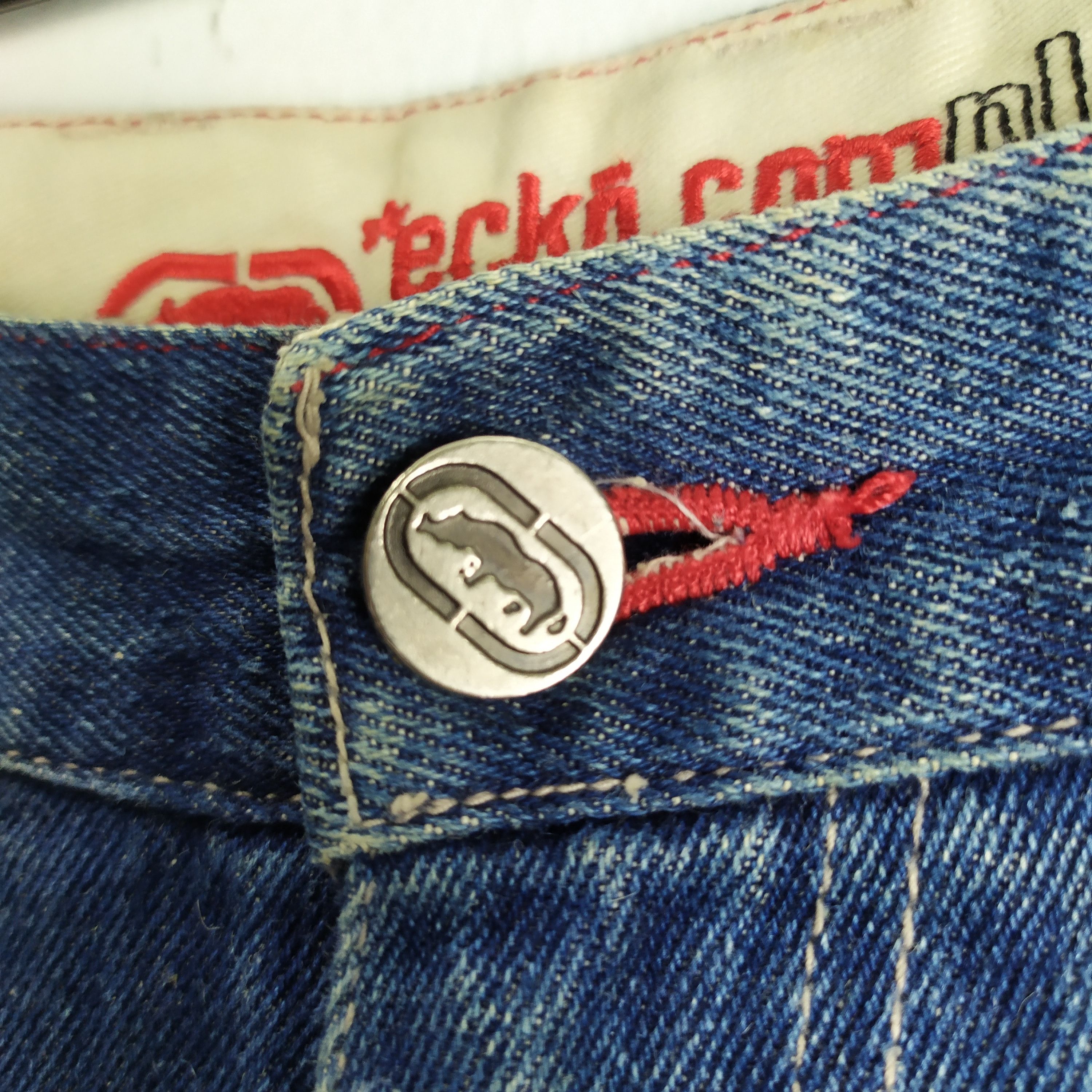 Ecko Unltd. Ecko.com Faded DISTRESSED Denim Jeans cargo pants Size US 34 / EU 50 - 14 Thumbnail