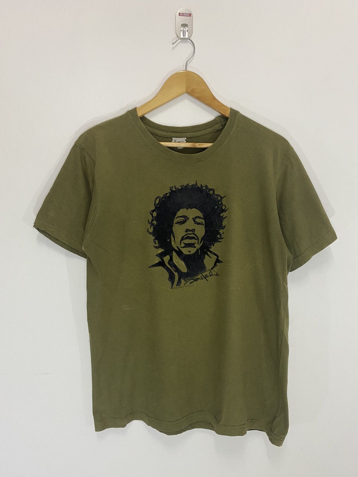 Band Tees × Jimi Hendrix × Vintage Vintage Jimi Hendrix Embroidery Logo T-Shirt Size US M / EU 48-50 / 2 - 2 Thumbnail