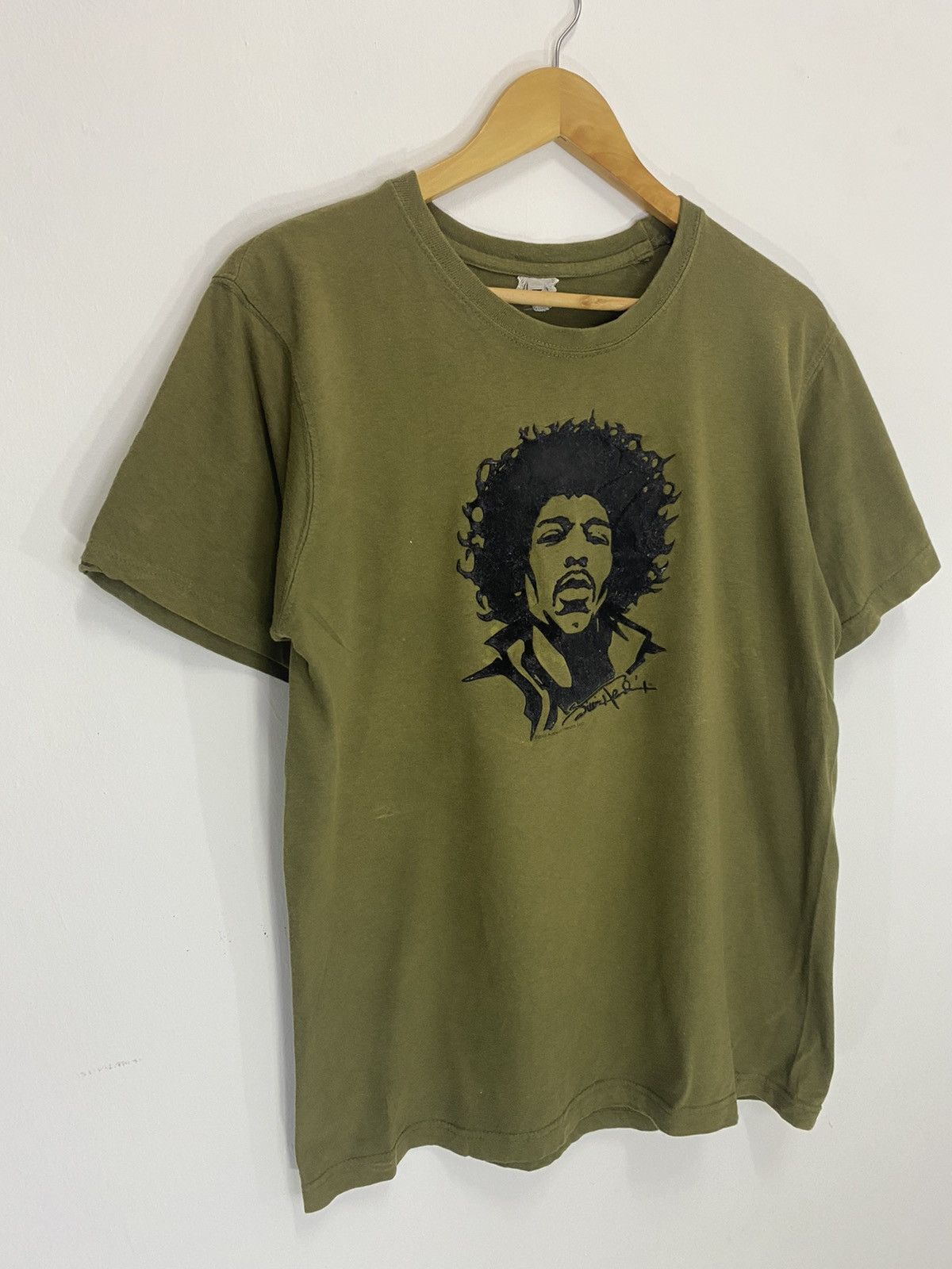 Band Tees × Jimi Hendrix × Vintage Vintage Jimi Hendrix Embroidery Logo T-Shirt Size US M / EU 48-50 / 2 - 3 Thumbnail