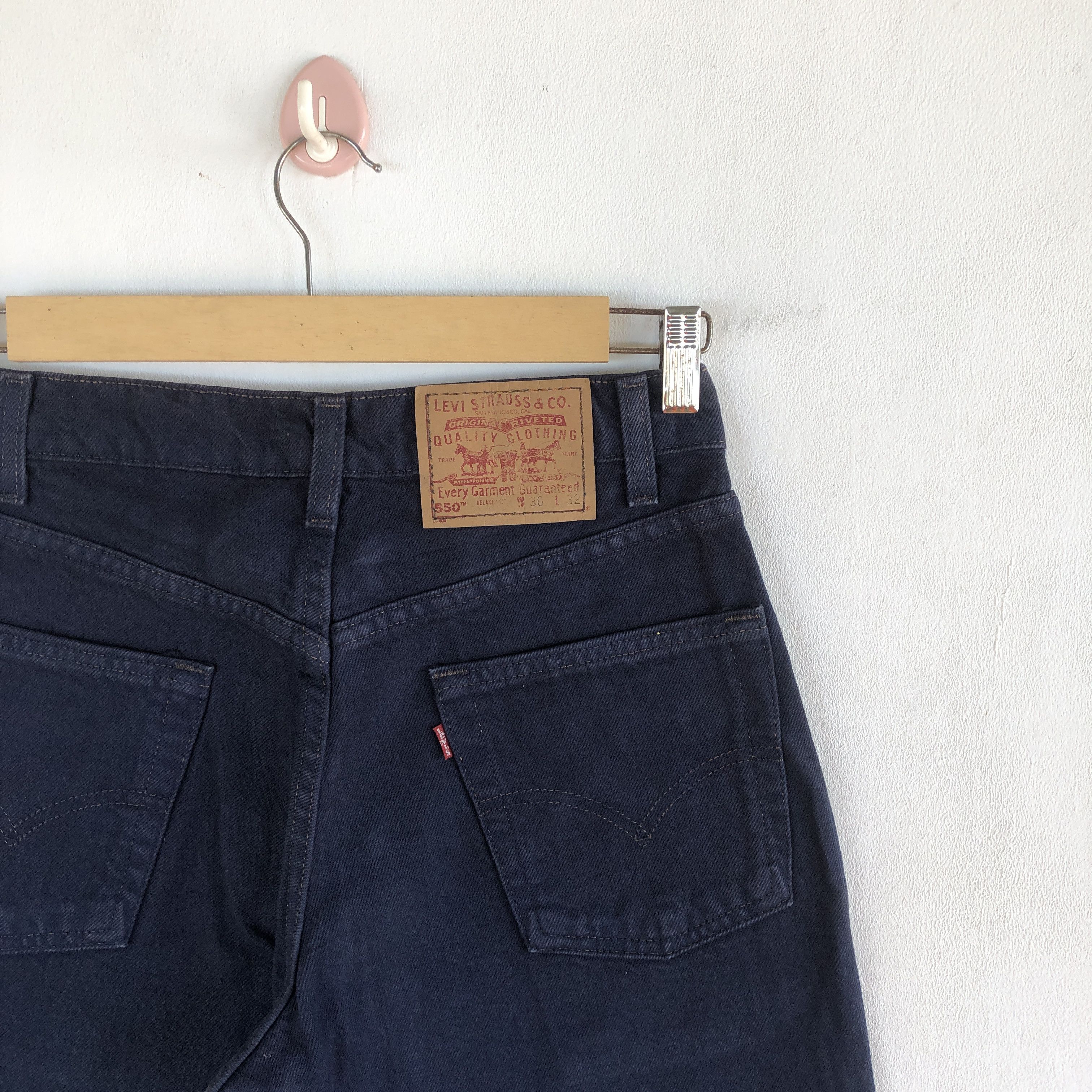 Levi's Vintage Levis Faded Black Jeans Levi's 550 Denim Pants Size 26" / US 2 / IT 38 - 7 Thumbnail