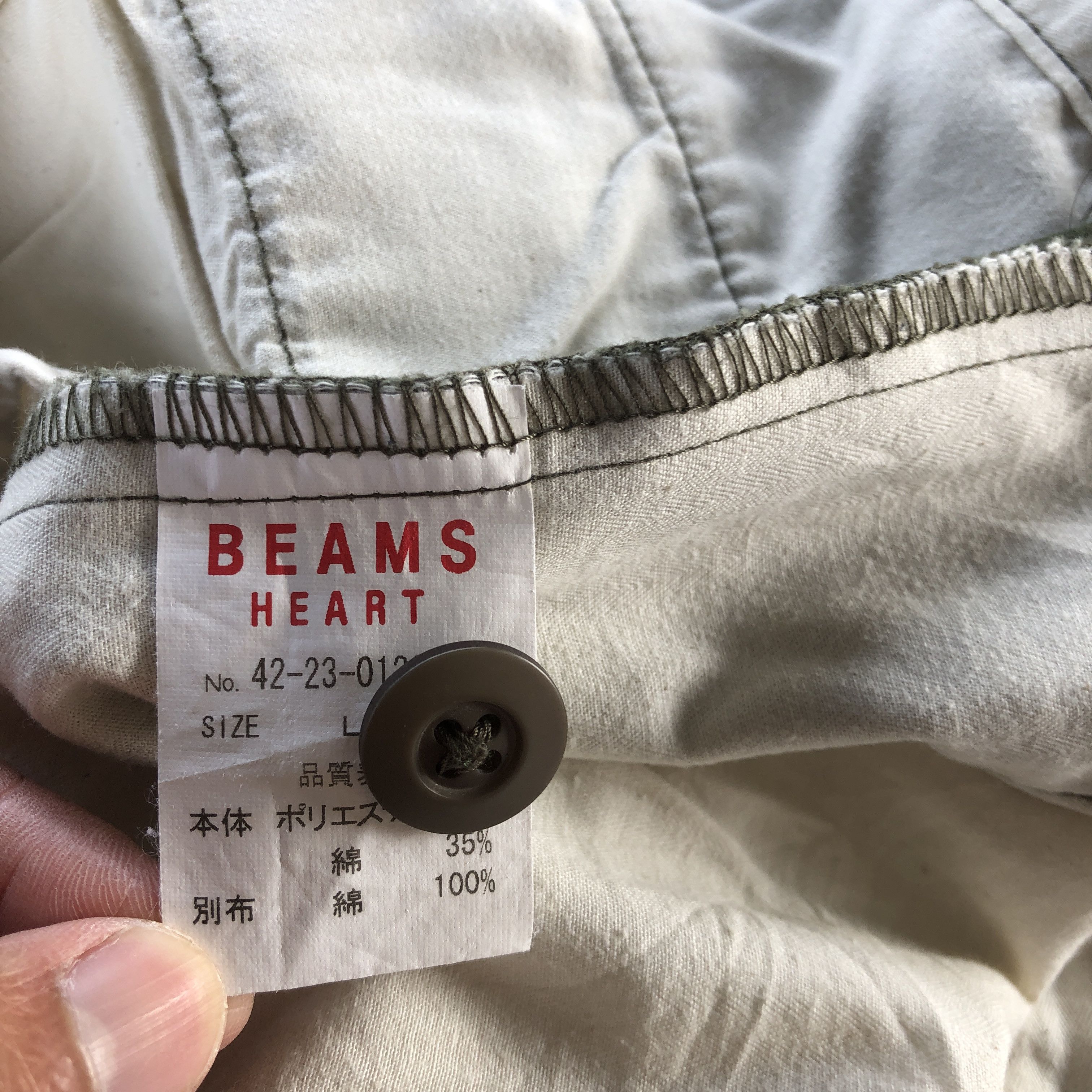 Japanese Brand × Vintage Beams Heart Trousers Pants Fatigue Army Japanese Trousers Size US 34 / EU 50 - 11 Thumbnail