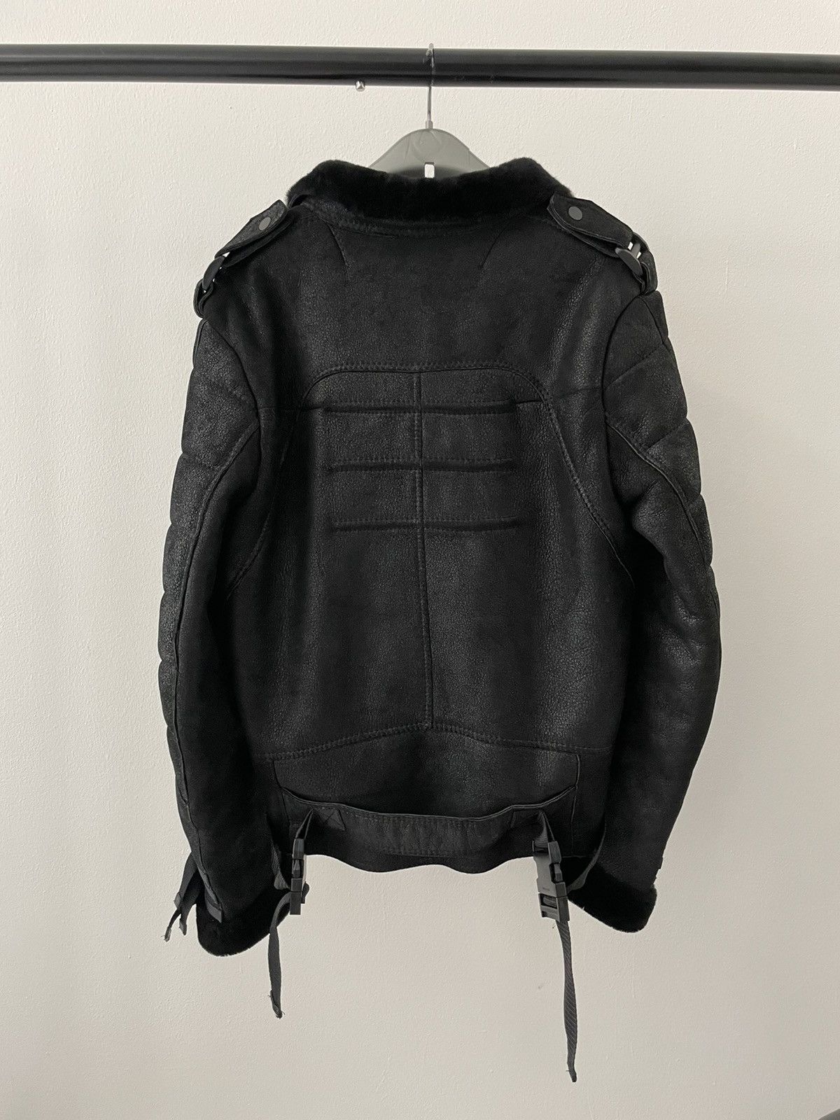 ジャケット・アウター 2007AW ARCHIVE Acid Rain Leather Jacket Dior × Hedi Slimane AW2007 “Navigate” shearling leather bondage