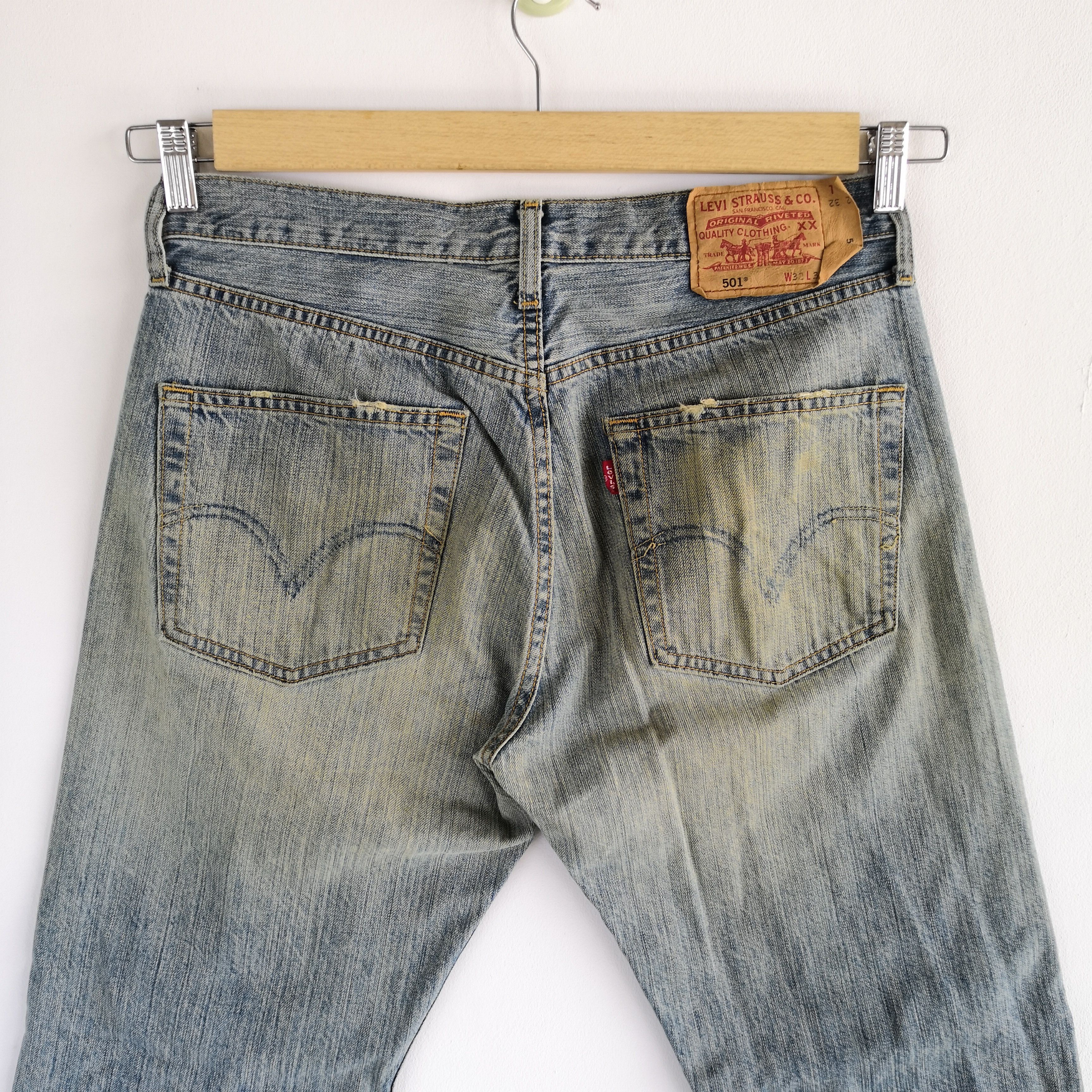 Levi's Vintage Levis 501 Rusty Jeans Levi's 501 Mud Denim Size US 32 / EU 48 - 6 Thumbnail
