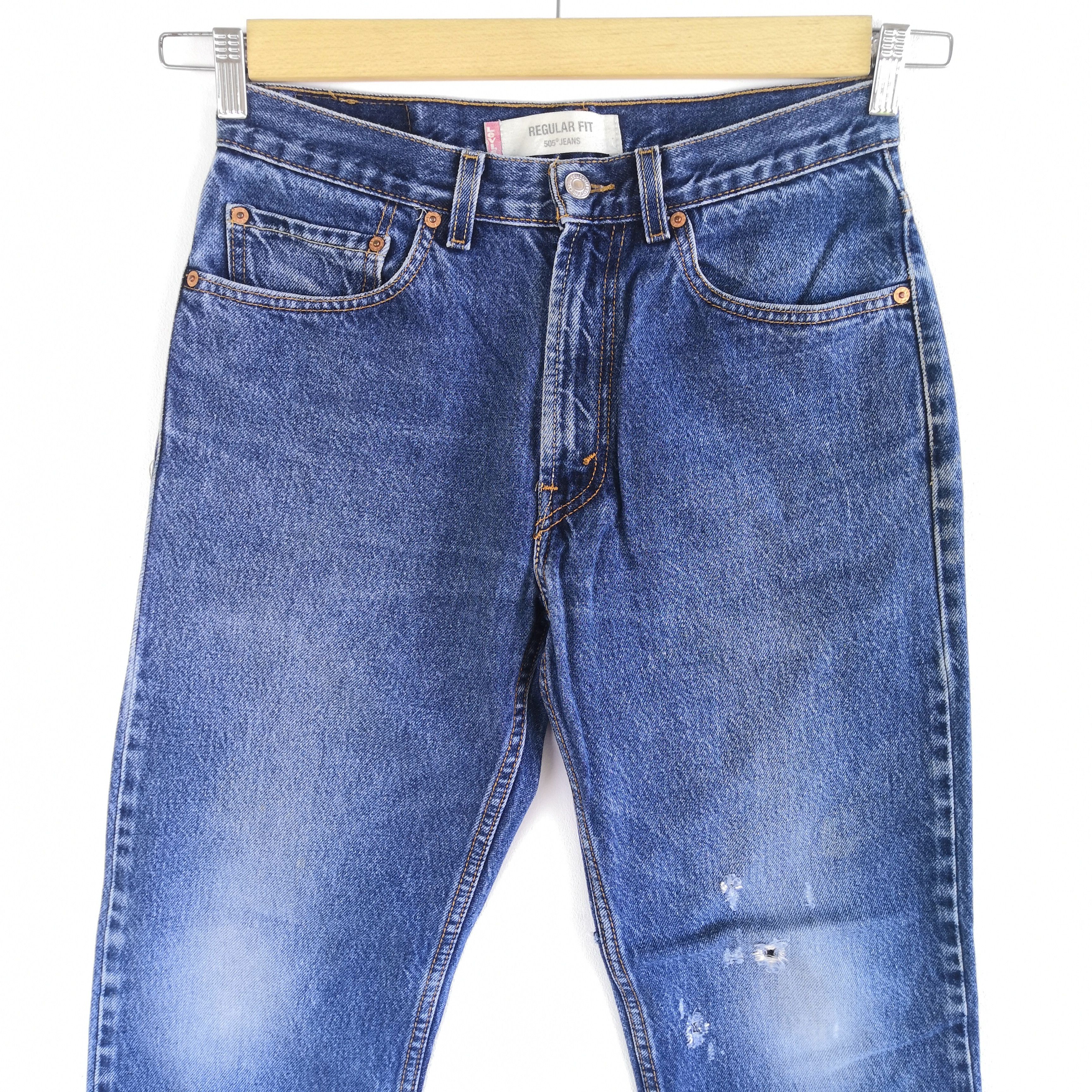 Levi's Vintage Levis Released Hem Jeans Levi's 505 Ripped Denim Size 28" / US 6 / IT 42 - 3 Thumbnail