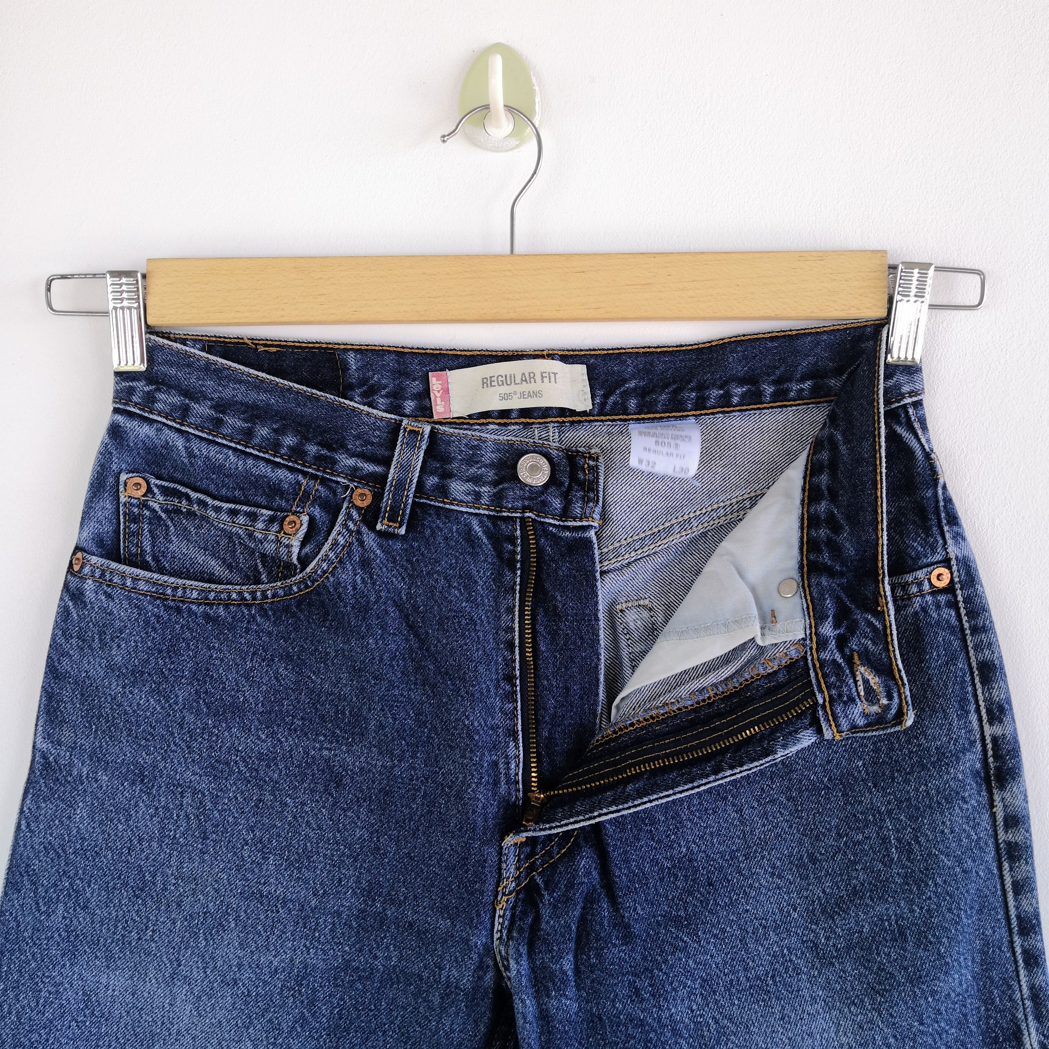 Levi's Vintage Levis Released Hem Jeans Levi's 505 Ripped Denim Size 28" / US 6 / IT 42 - 10 Thumbnail