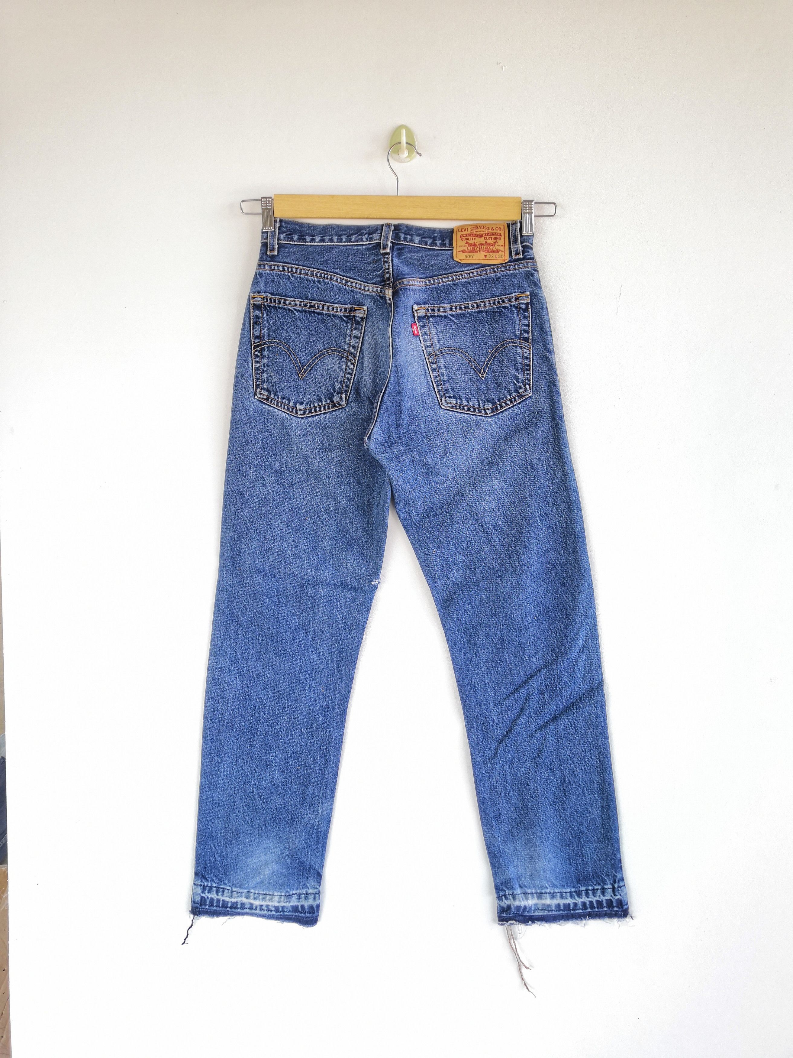 Levi's Vintage Levis Released Hem Jeans Levi's 505 Ripped Denim Size 28" / US 6 / IT 42 - 2 Thumbnail