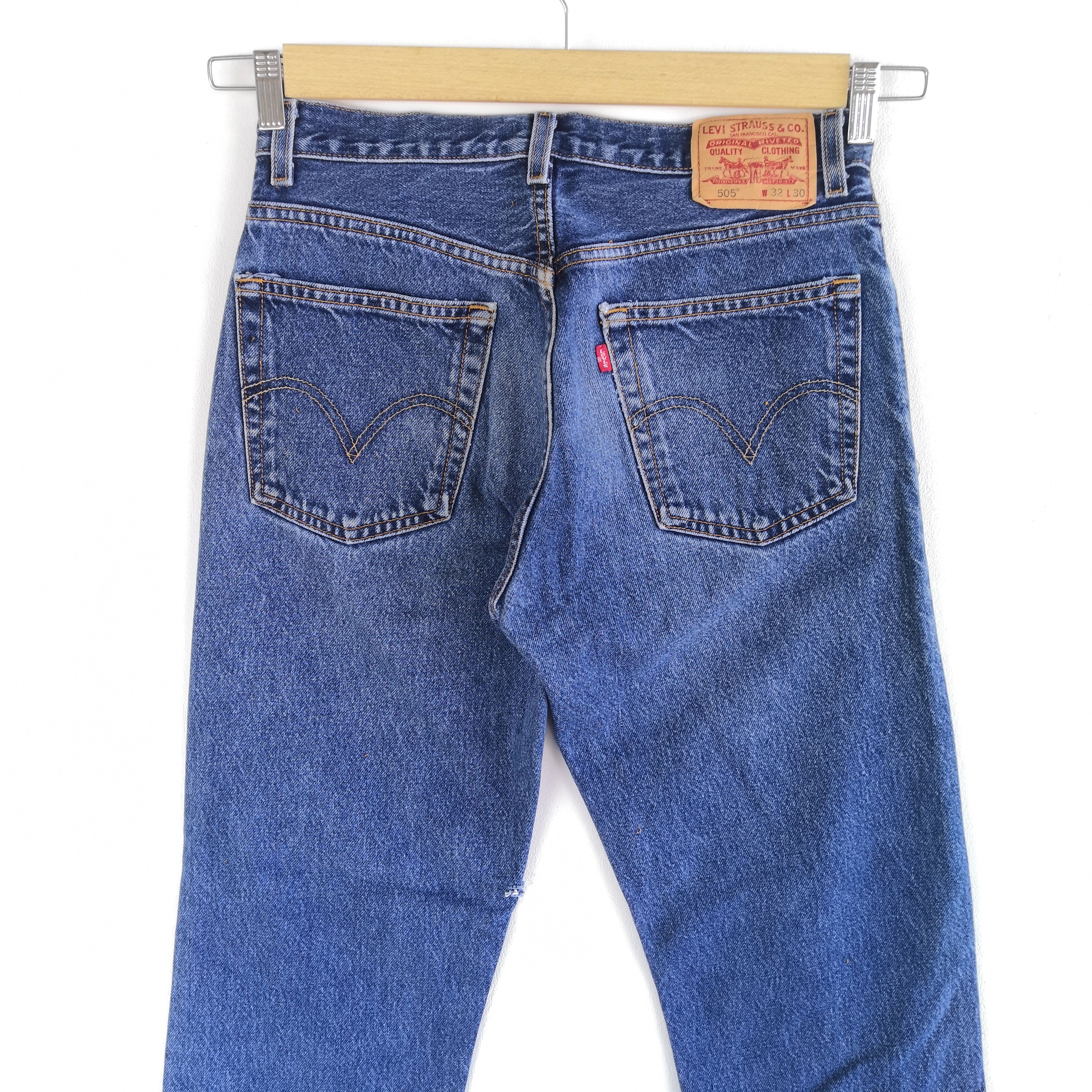 Levi's Vintage Levis Released Hem Jeans Levi's 505 Ripped Denim Size 28" / US 6 / IT 42 - 5 Thumbnail