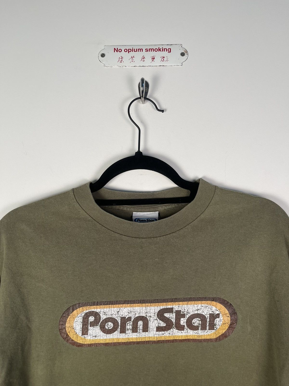 Hook-Ups 🚭VINTAGE GRAIL🚭 Porn Star Long Sleeve logo shirt green M L Size US M / EU 48-50 / 2 - 3 Thumbnail