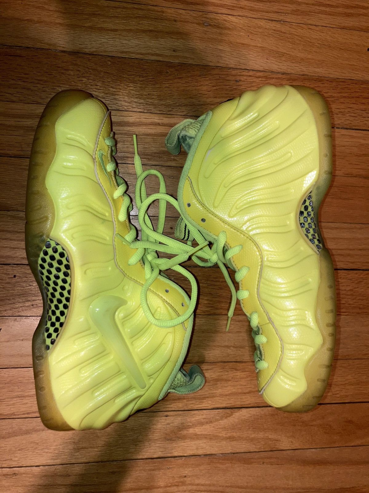 image of Nike Foamposites “ Volt “ Shoes in Green, Men's (Size 9.5)