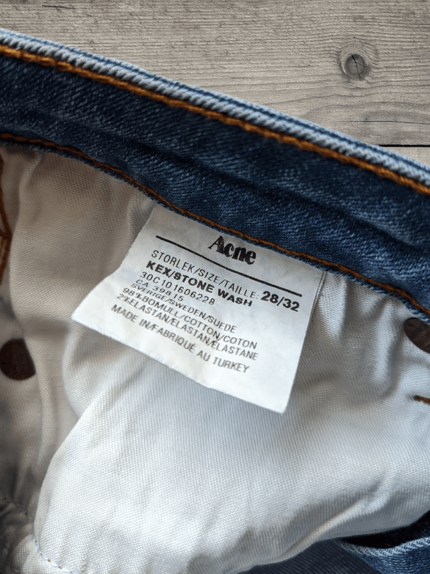 Acne Studios Acne Kex Stone Wash denim (28/32) Size US 28 / EU 44 - 8 Thumbnail