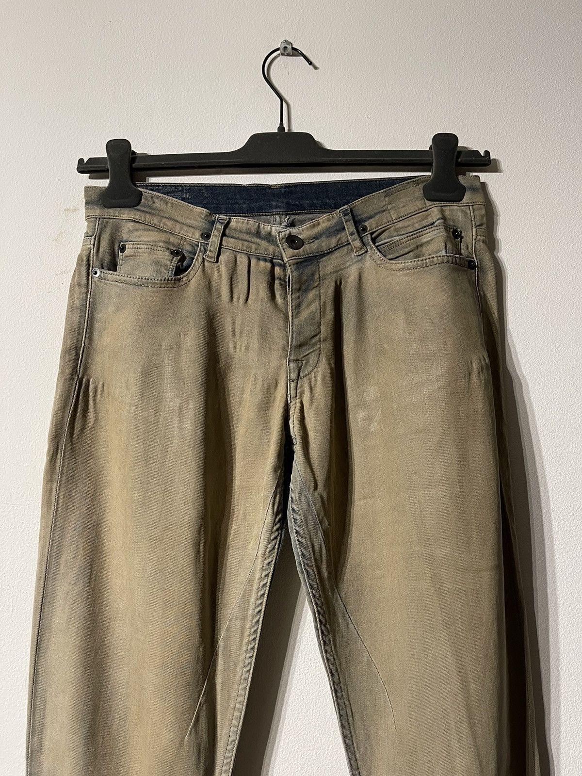 Rick Owens × Rick Owens Drkshdw Rick Owens Drkshdw Detroit Cut Parchment Denim Size US 28 / EU 44 - 4 Thumbnail