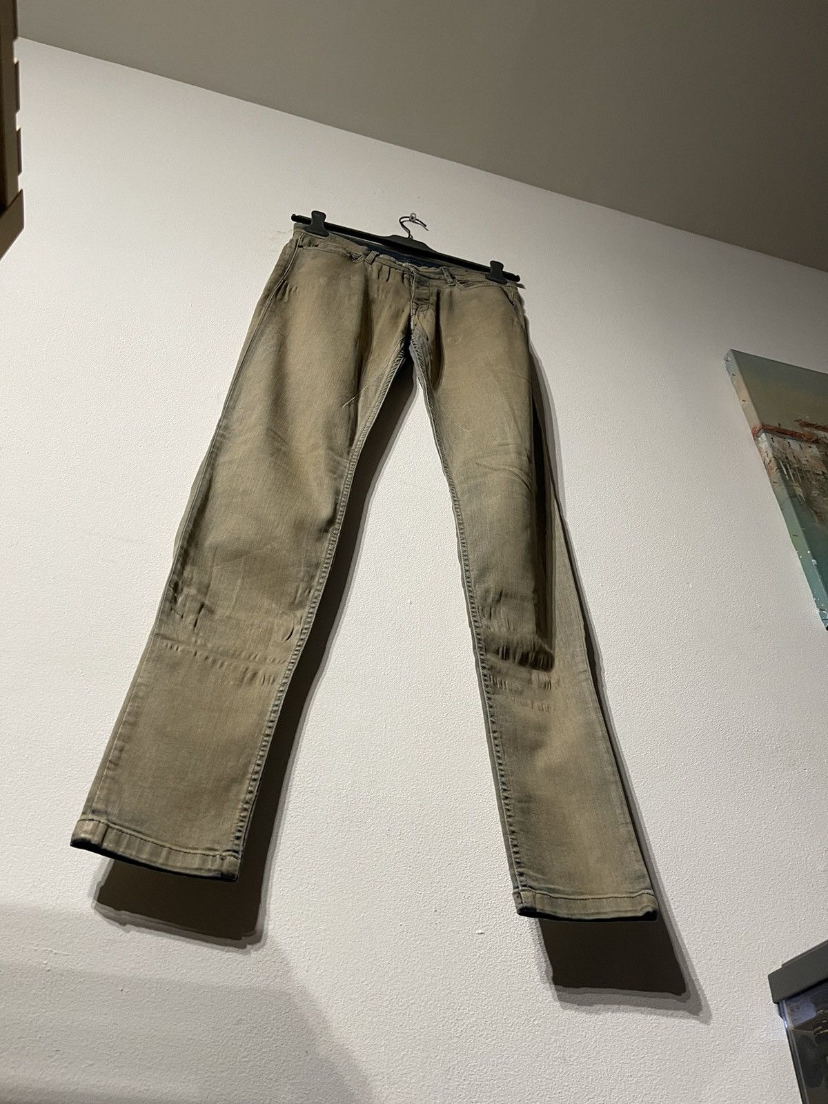 Rick Owens × Rick Owens Drkshdw Rick Owens Drkshdw Detroit Cut Parchment Denim Size US 28 / EU 44 - 2 Thumbnail