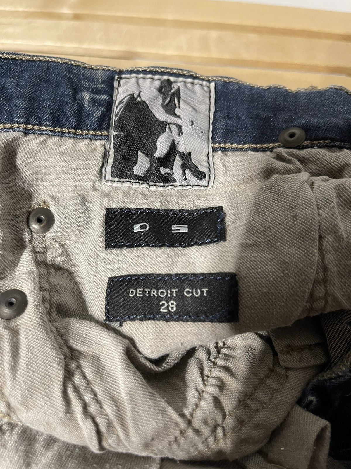Rick Owens × Rick Owens Drkshdw Rick Owens Drkshdw Detroit Cut Parchment Denim Size US 28 / EU 44 - 13 Thumbnail