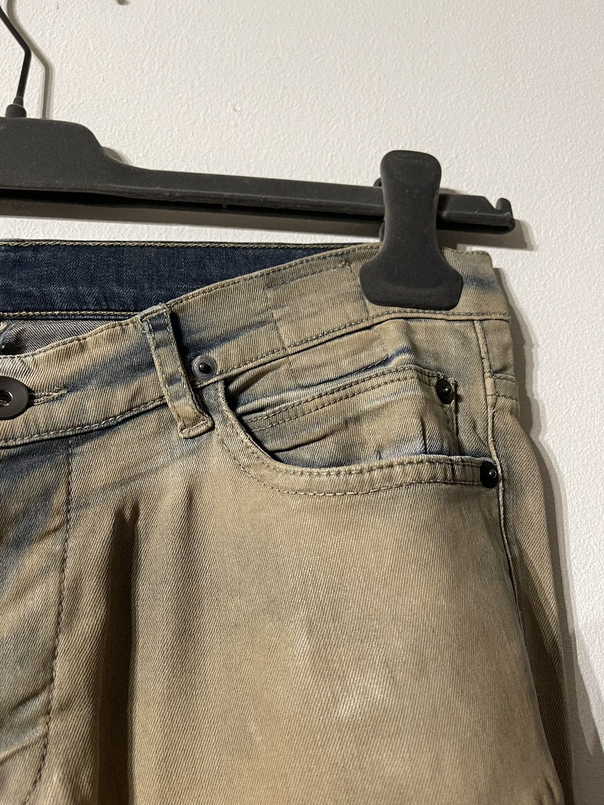 Rick Owens × Rick Owens Drkshdw Rick Owens Drkshdw Detroit Cut Parchment Denim Size US 28 / EU 44 - 5 Thumbnail