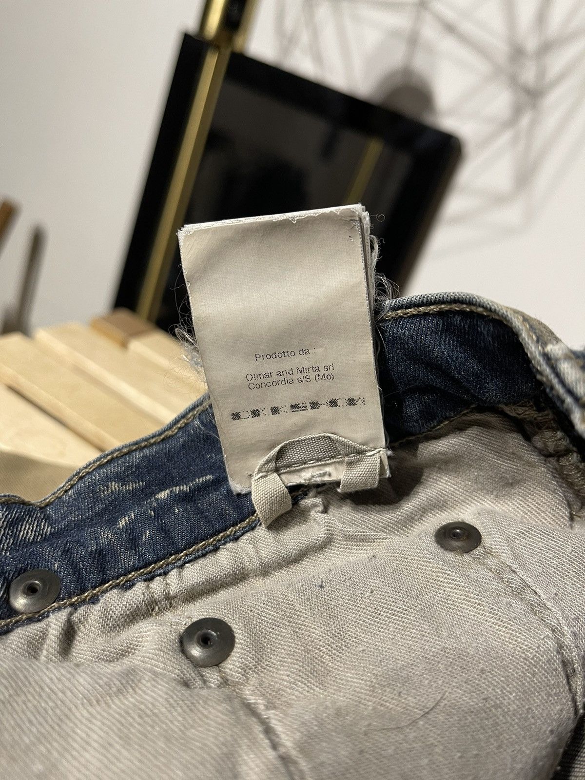 Rick Owens × Rick Owens Drkshdw Rick Owens Drkshdw Detroit Cut Parchment Denim Size US 28 / EU 44 - 12 Thumbnail