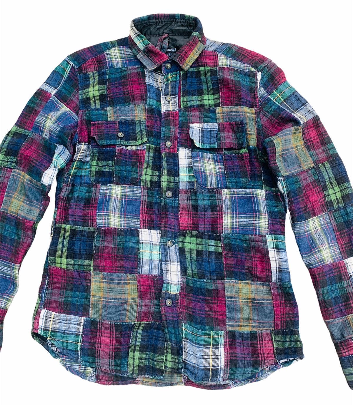 ABAHOUSE × Japanese Brand ABAHOUSE JAPAN PATCHWORK FLANNEL Size US S / EU 44-46 / 1 - 3 Thumbnail