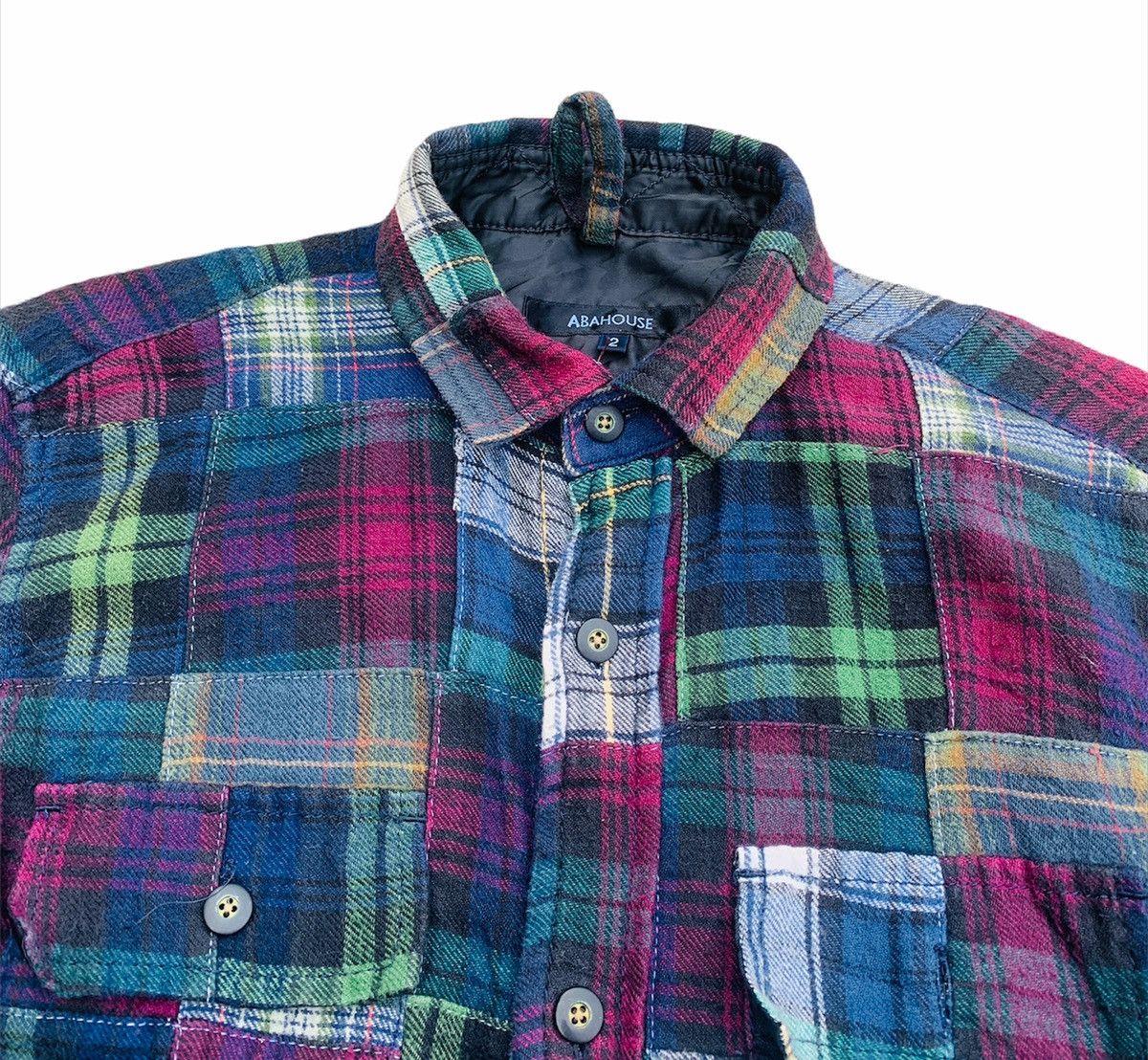 ABAHOUSE × Japanese Brand ABAHOUSE JAPAN PATCHWORK FLANNEL Size US S / EU 44-46 / 1 - 4 Thumbnail