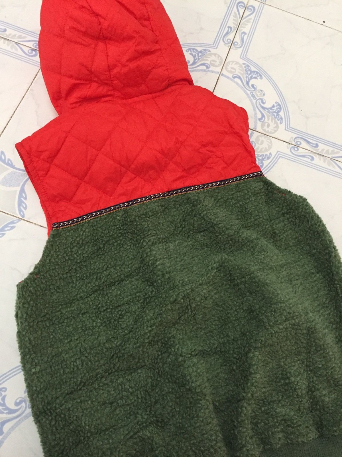 Japanese Brand Titicaca Hybrid Fleece & Quilted Vest Hoodie Size US M / EU 48-50 / 2 - 9 Thumbnail