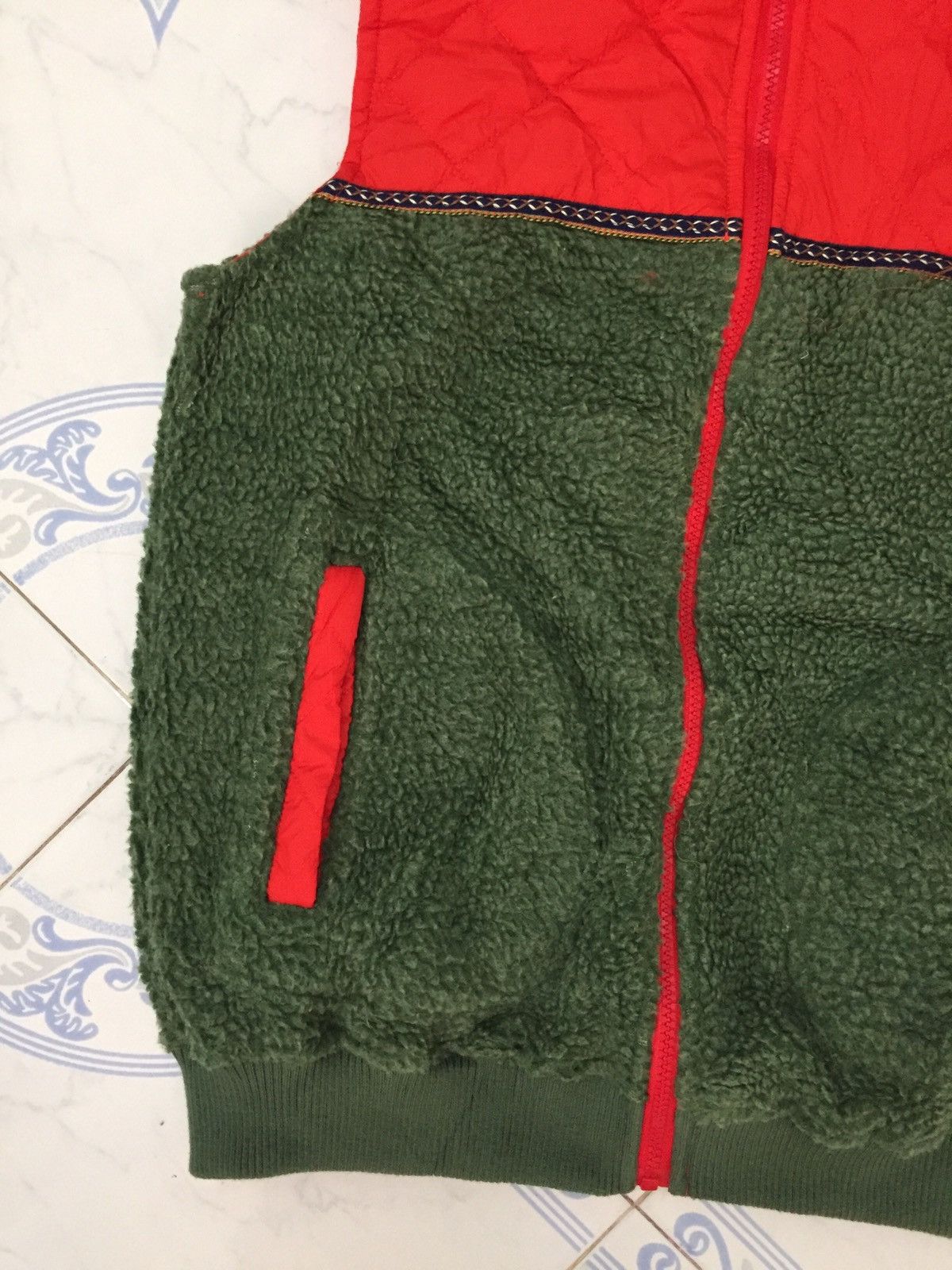 Japanese Brand Titicaca Hybrid Fleece & Quilted Vest Hoodie Size US M / EU 48-50 / 2 - 3 Thumbnail