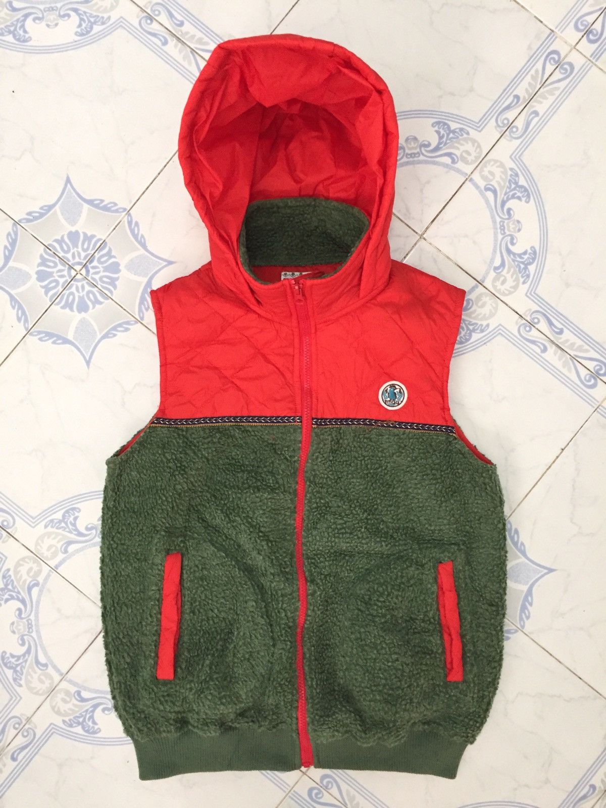 Japanese Brand Titicaca Hybrid Fleece & Quilted Vest Hoodie Size US M / EU 48-50 / 2 - 1 Thumbnail