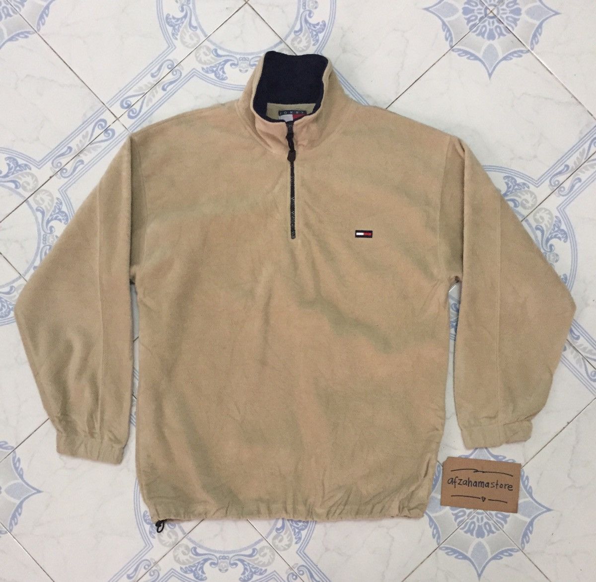 Tommy Hilfiger Tommy Hilfiger Half Zip Fleece Sweater Size US L / EU 52-54 / 3 - 1 Thumbnail