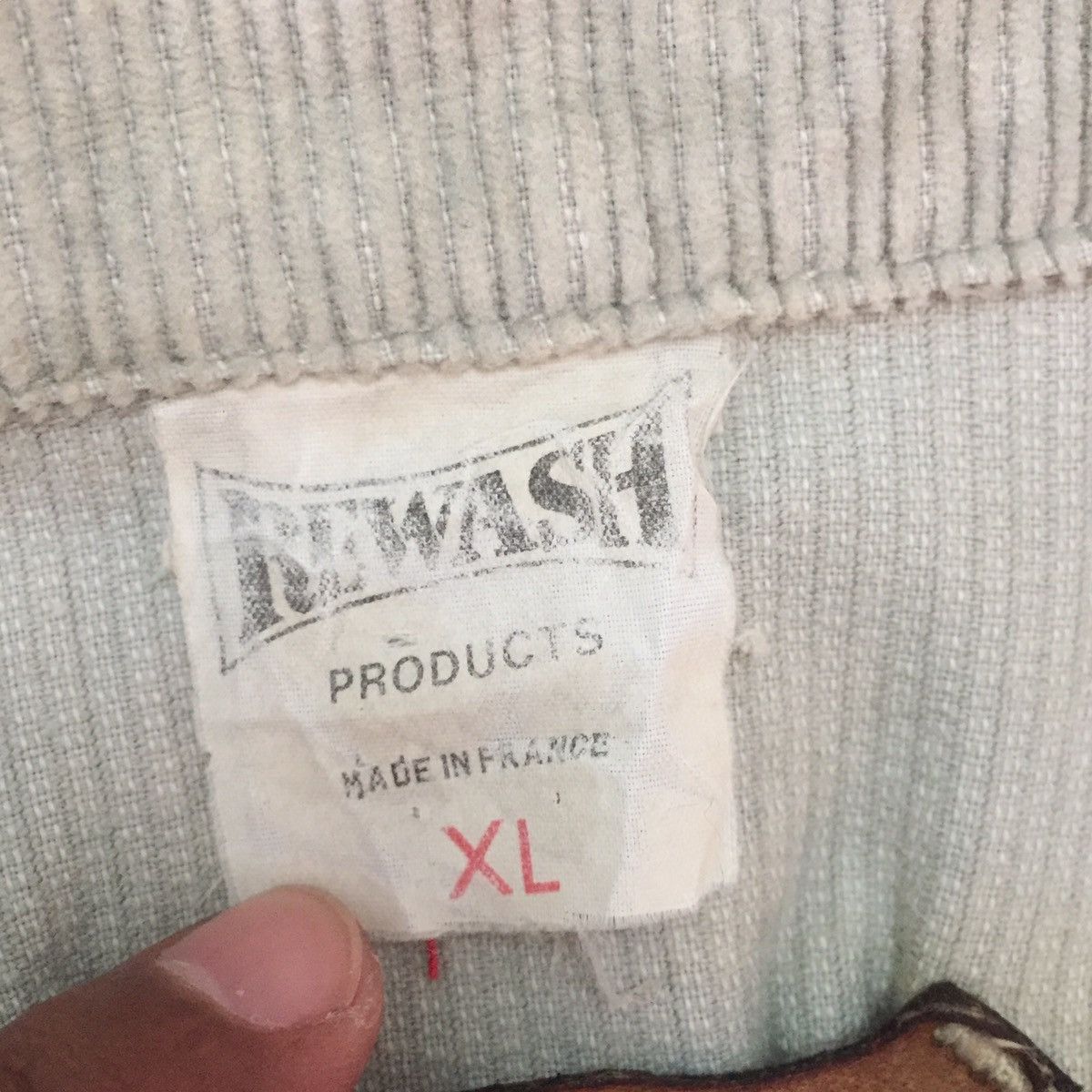 Japanese Brand Rewash Traditional Fit Corduroy Jacket Made in France Size US XL / EU 56 / 4 - 15 Thumbnail