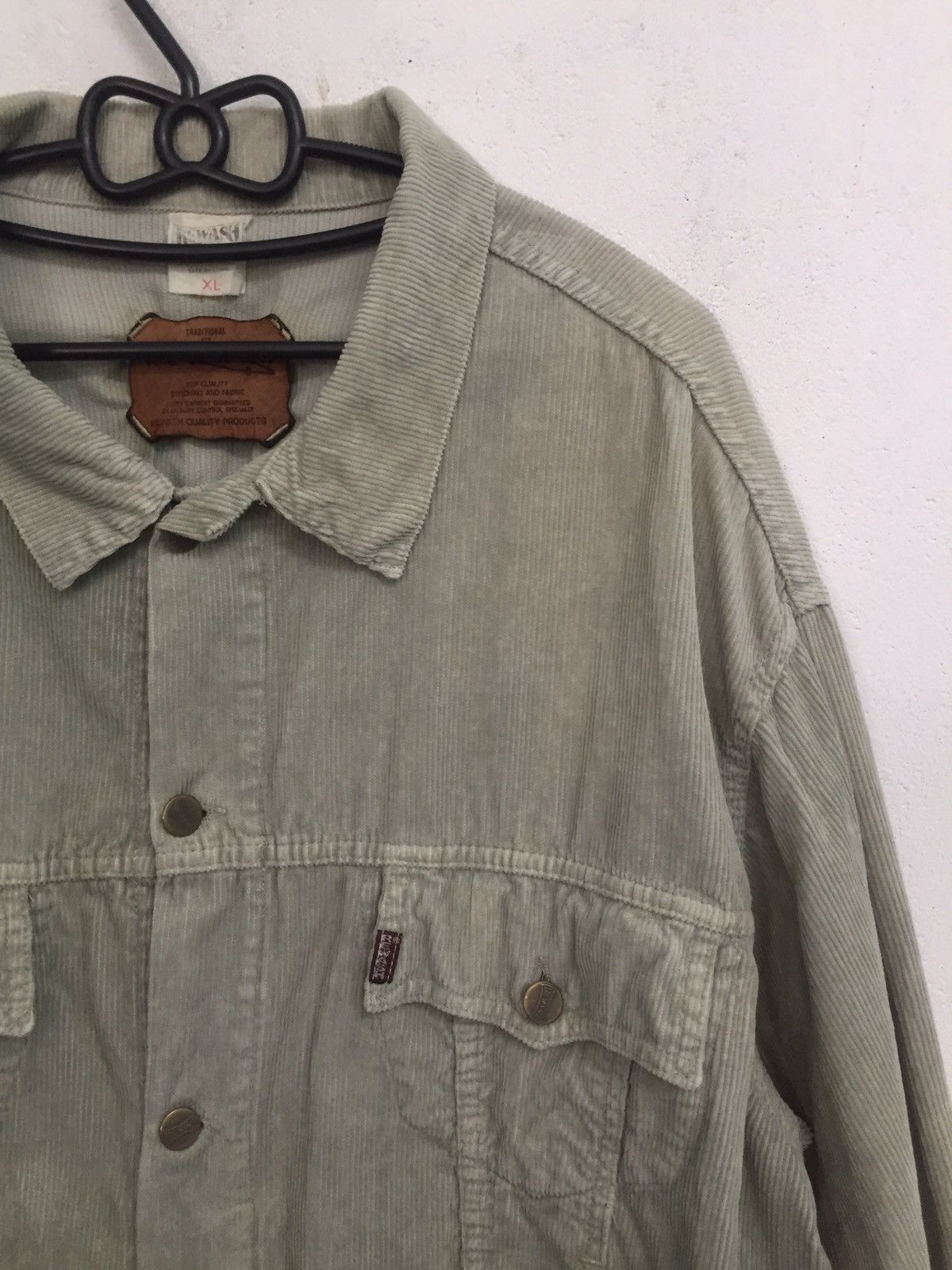 Japanese Brand Rewash Traditional Fit Corduroy Jacket Made in France Size US XL / EU 56 / 4 - 2 Thumbnail