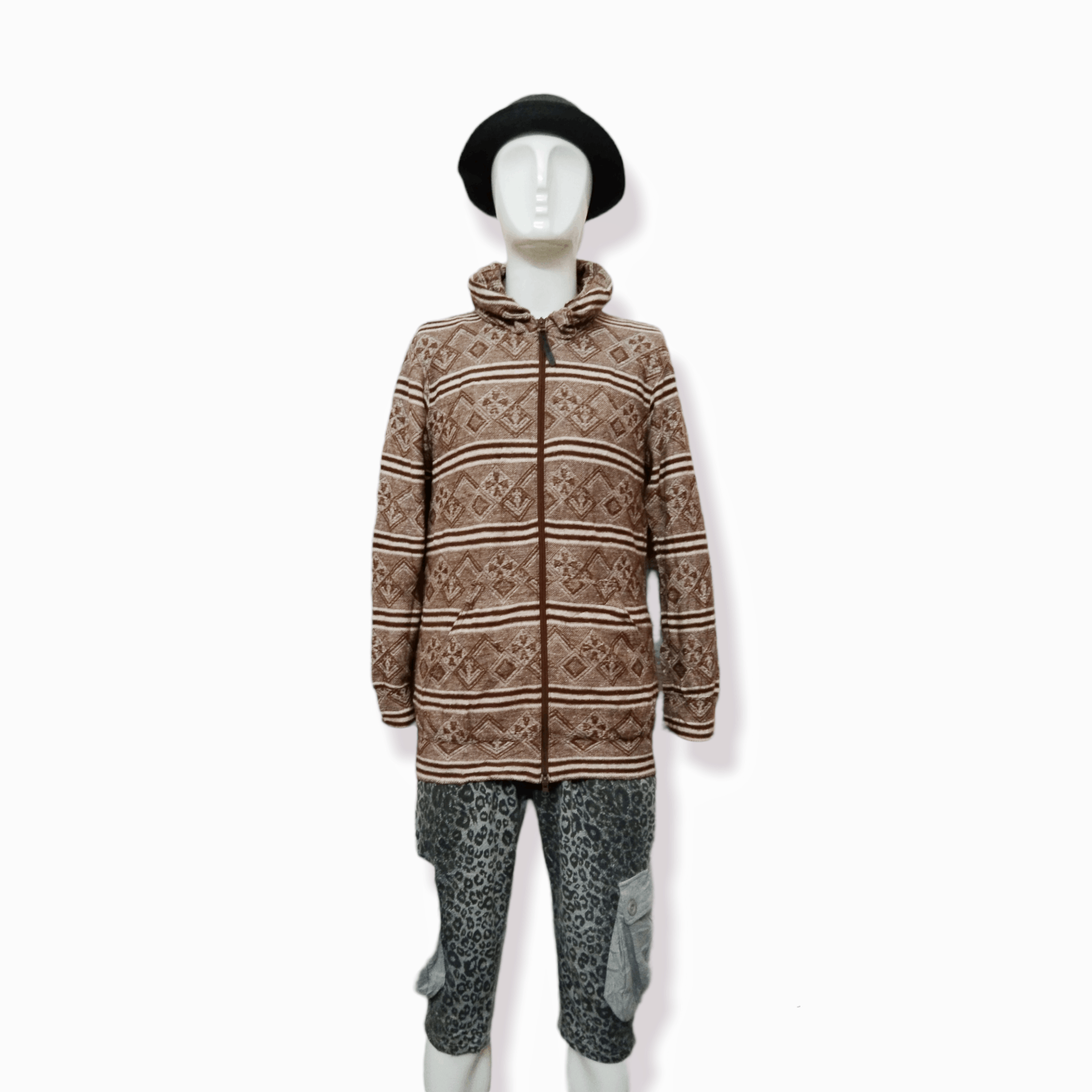 Issey Miyake MERCI BEAUCOUP (ISSEY MIYAKE) NAVAJO WEAVED JACKET Size US M / EU 48-50 / 2 - 7 Thumbnail