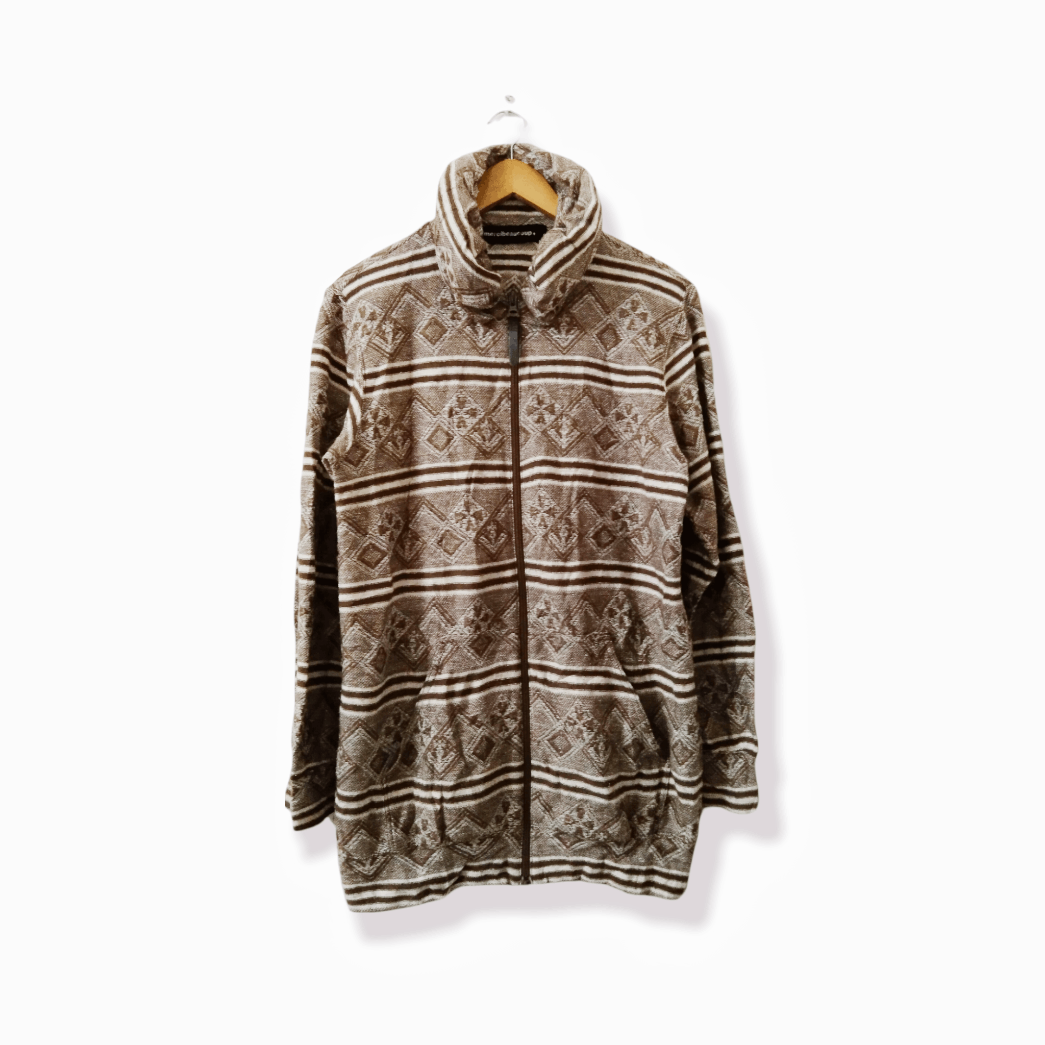 Issey Miyake MERCI BEAUCOUP (ISSEY MIYAKE) NAVAJO WEAVED JACKET Size US M / EU 48-50 / 2 - 3 Thumbnail