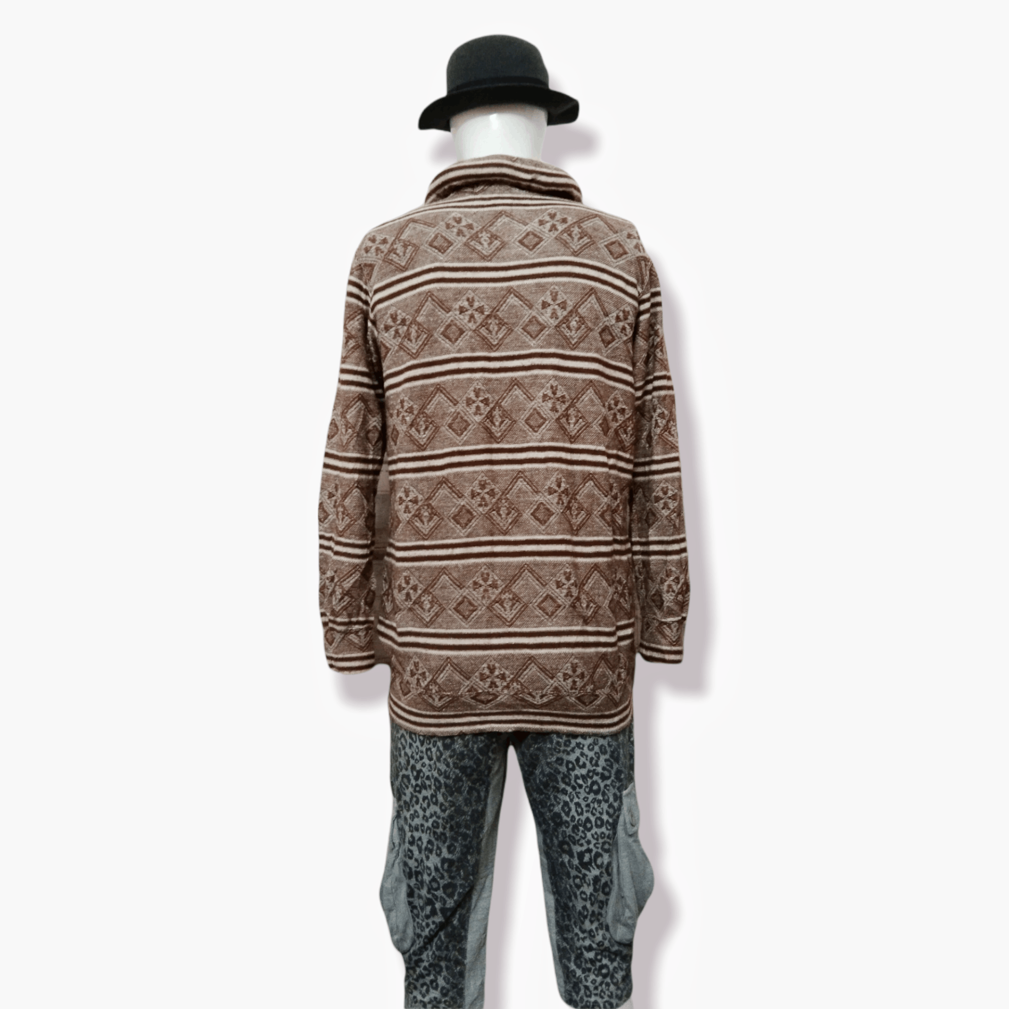 Issey Miyake MERCI BEAUCOUP (ISSEY MIYAKE) NAVAJO WEAVED JACKET Size US M / EU 48-50 / 2 - 12 Thumbnail
