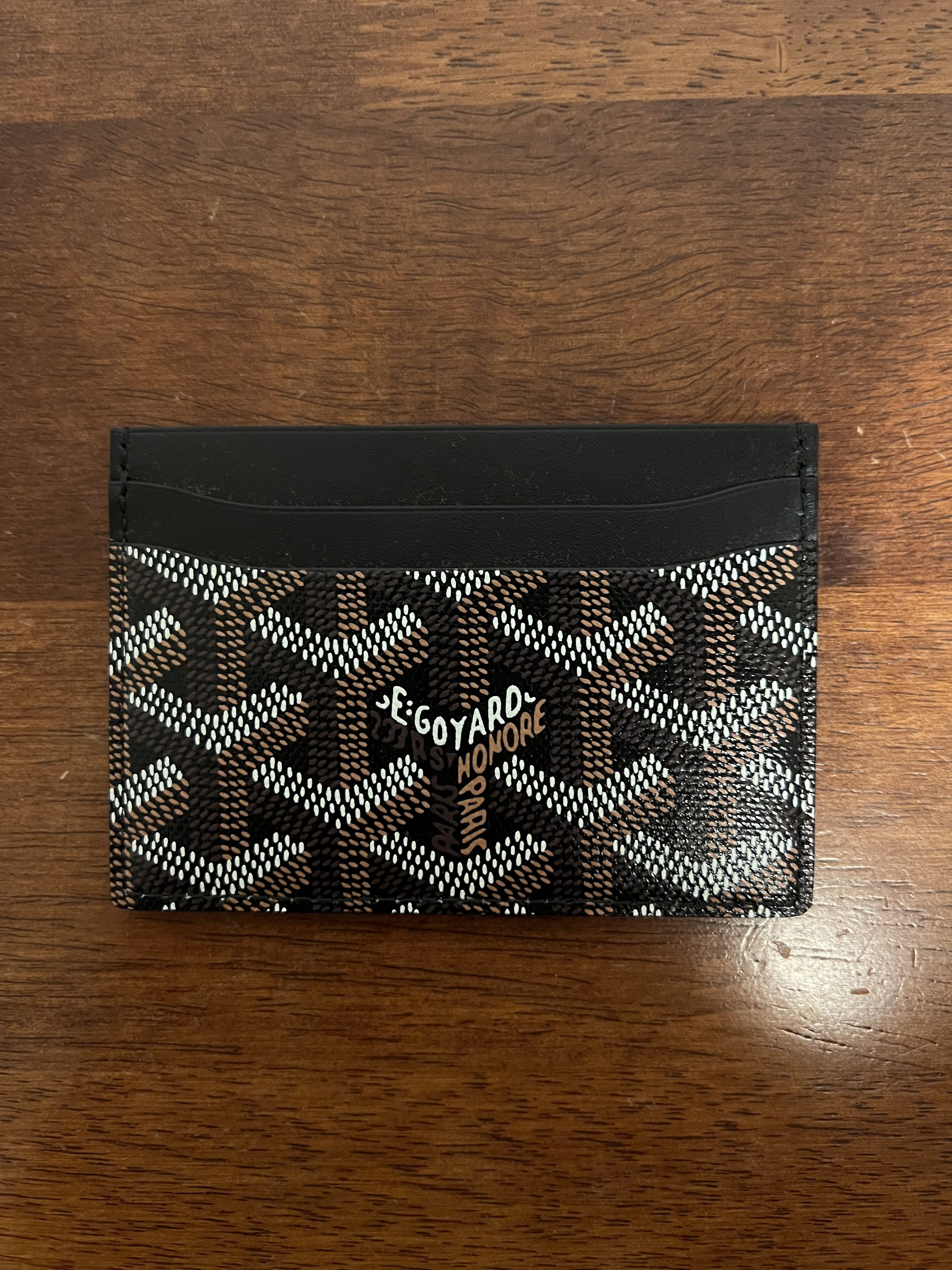 Goyard 💚 NEW Goyard Saint Sulpice Black Cardholder Wallet Size ONE SIZE - 2 Thumbnail