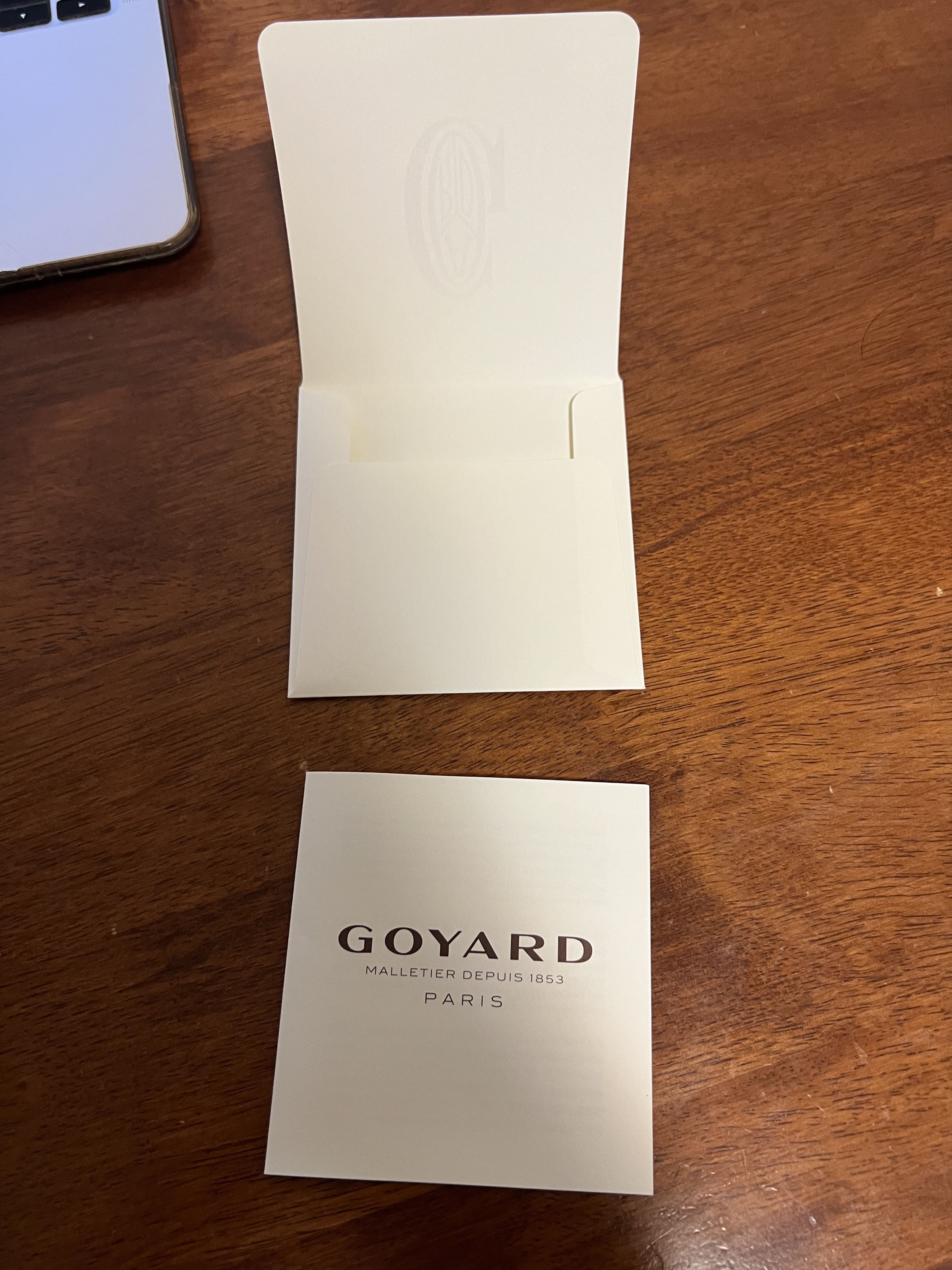 Goyard 💚 NEW Goyard Saint Sulpice Black Cardholder Wallet Size ONE SIZE - 6 Thumbnail