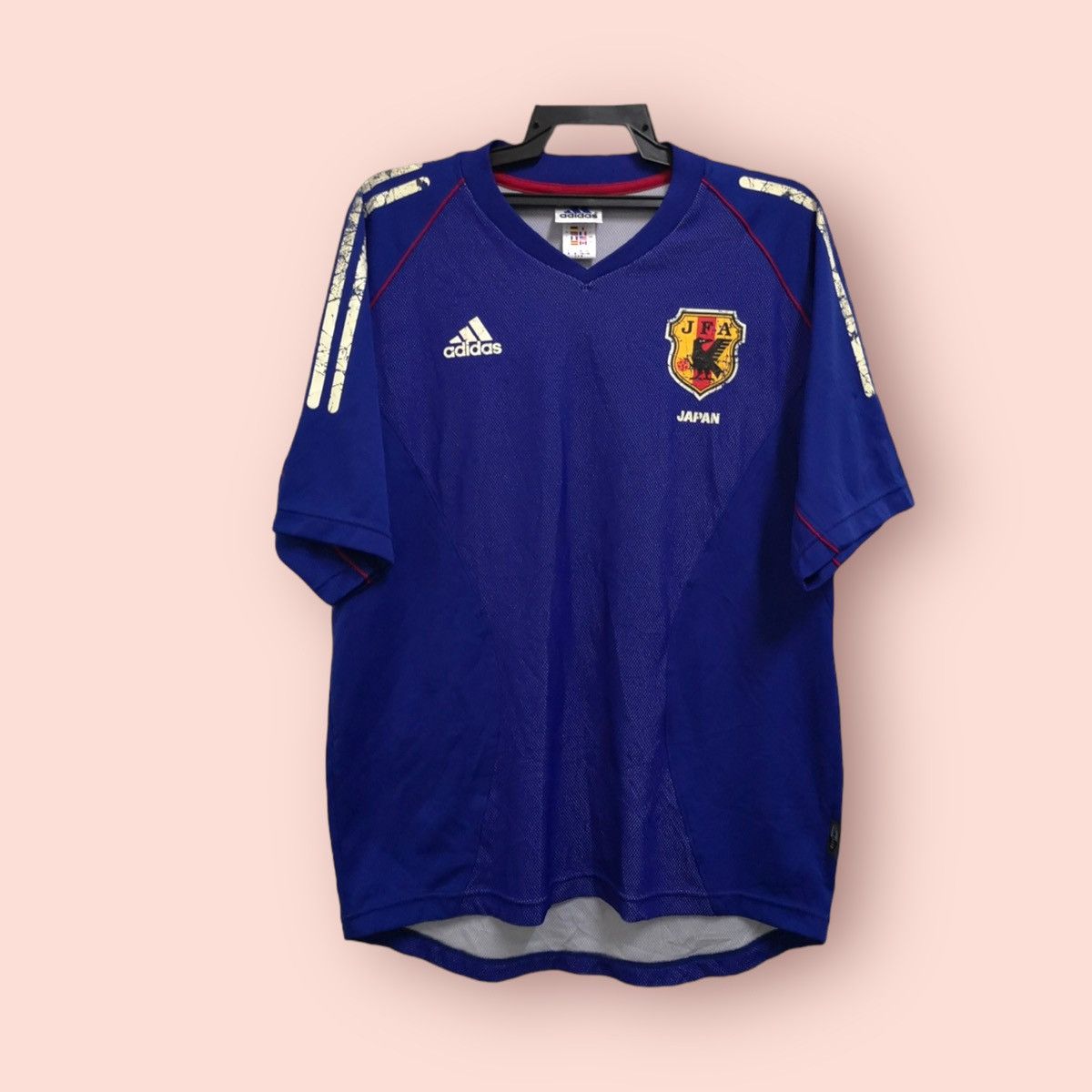 image of Adidas Vintage Y2K Jfa Soccer Jersey in Blue, Men's (Size Medium)