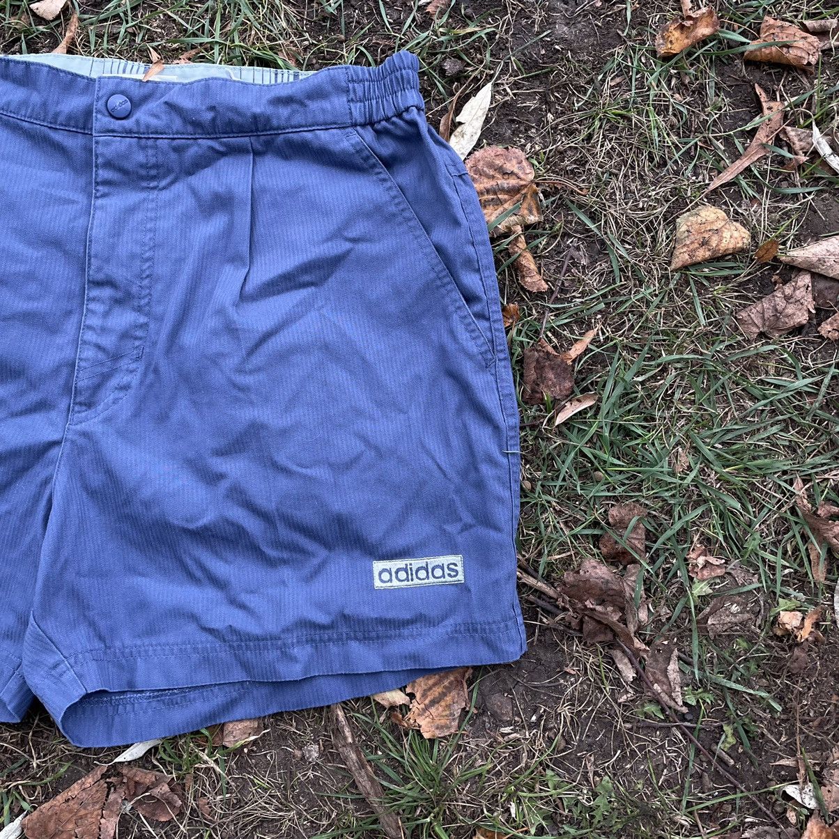 Vintage Vintage 90s Adidas Stripes Shorts Streetwear Skate Boxy 34 Size US 34 / EU 50 - 2 Thumbnail